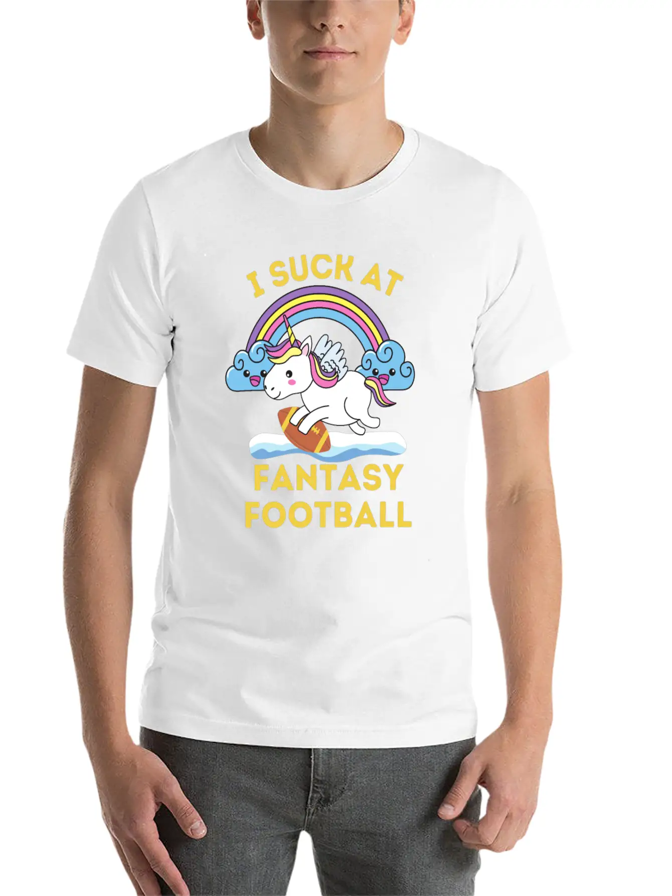 I Suck At Fantasy Football Comfortable Minimalist Graphic Tee – Summer Style Essential
