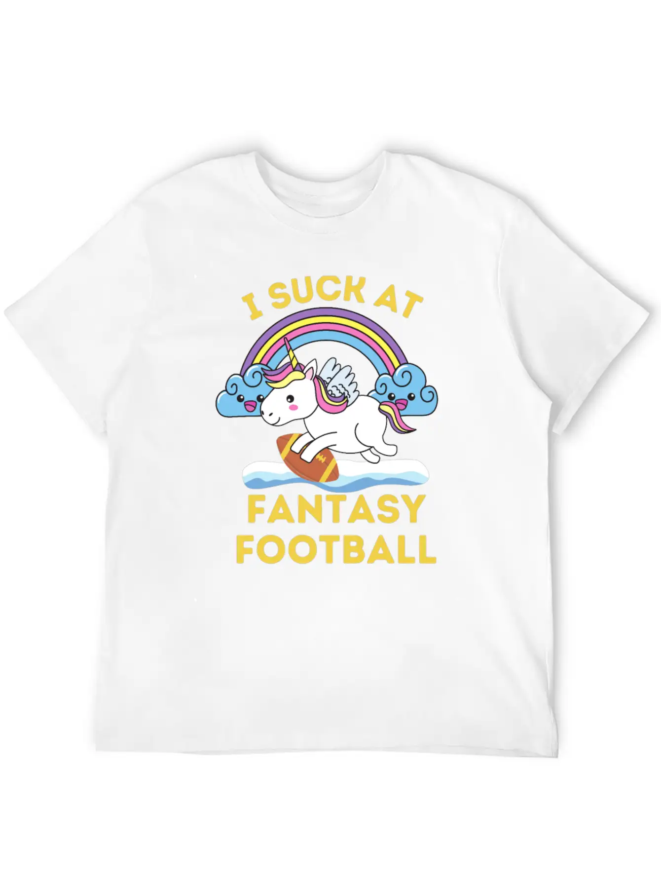 I Suck At Fantasy Football Comfortable Minimalist Graphic Tee – Summer Style Essential
