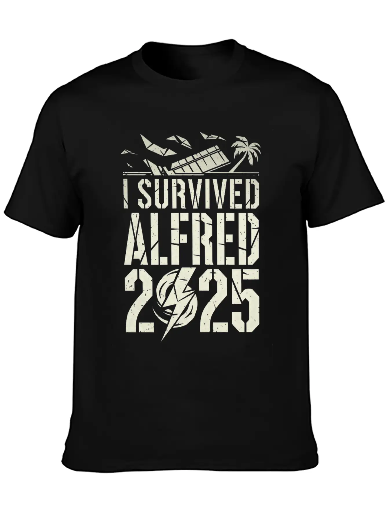 I Survived Cyclone Alf (Alfred) 2025 Unisex Short Sleeve Soft Cotton T-Shirt – Casual Everyday Wear