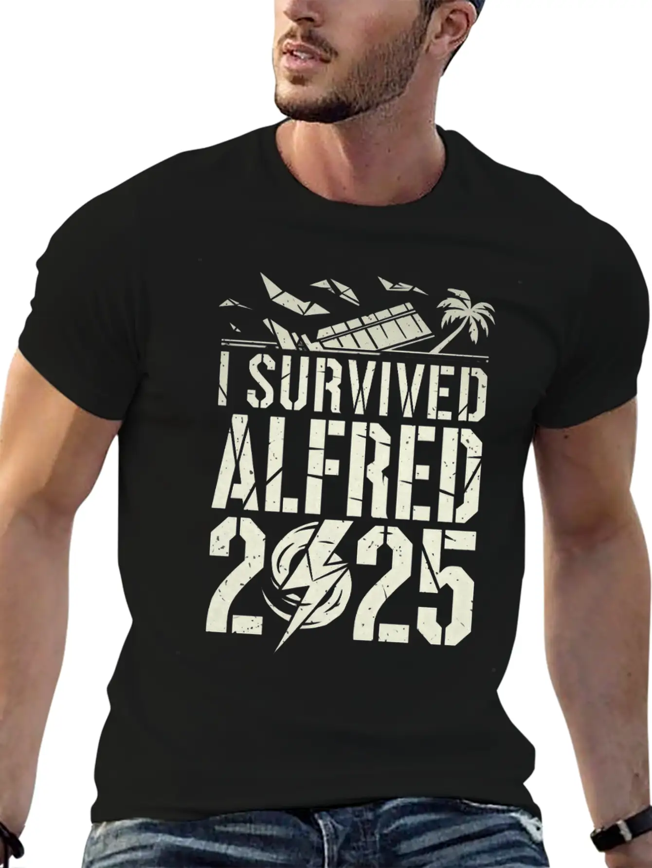 I Survived Cyclone Alf (Alfred) 2025 Unisex Short Sleeve Soft Cotton T-Shirt – Casual Everyday Wear