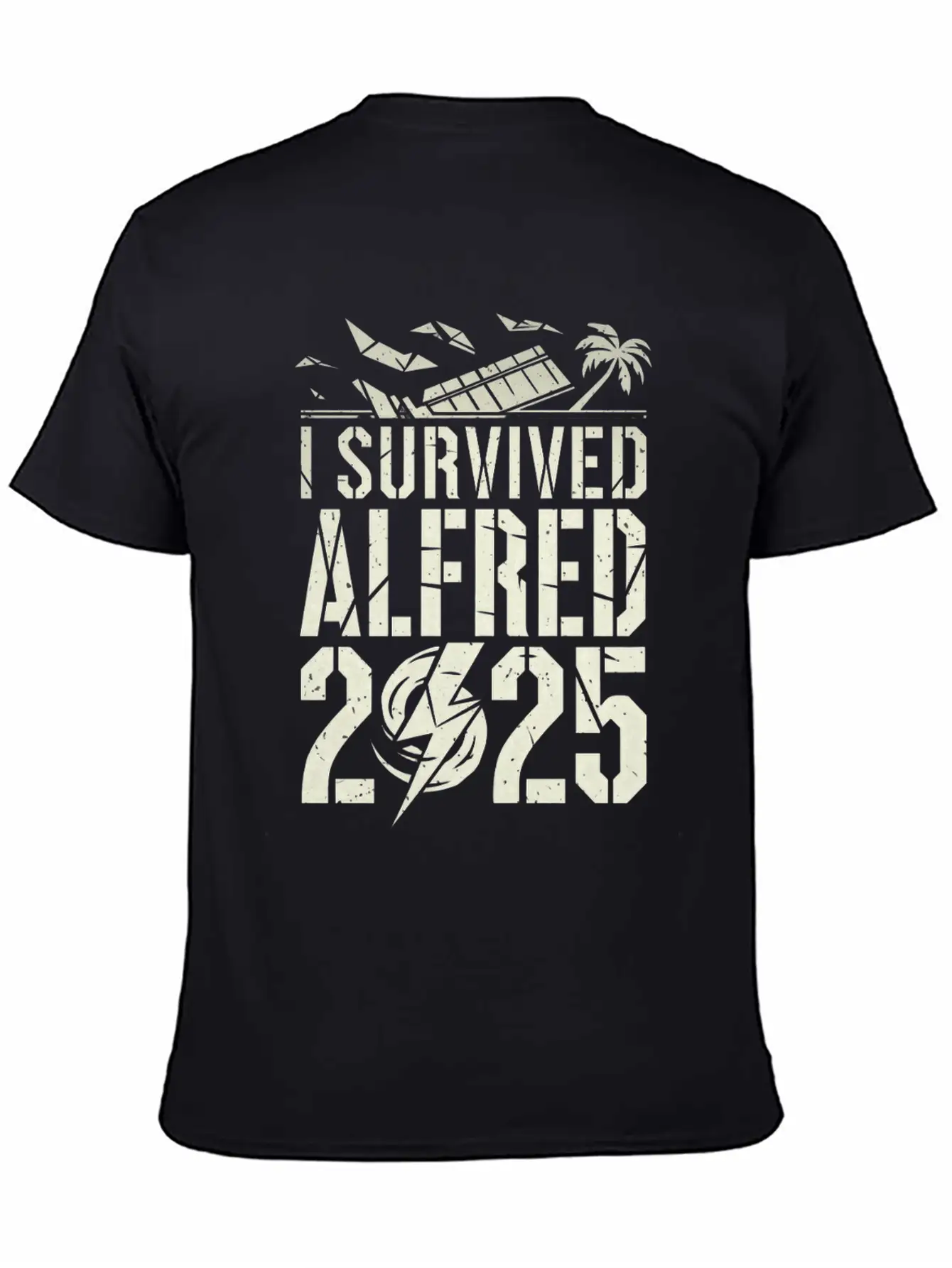 I Survived Cyclone Alf (Alfred) 2025 Unisex Short Sleeve Soft Cotton T-Shirt – Casual Everyday Wear