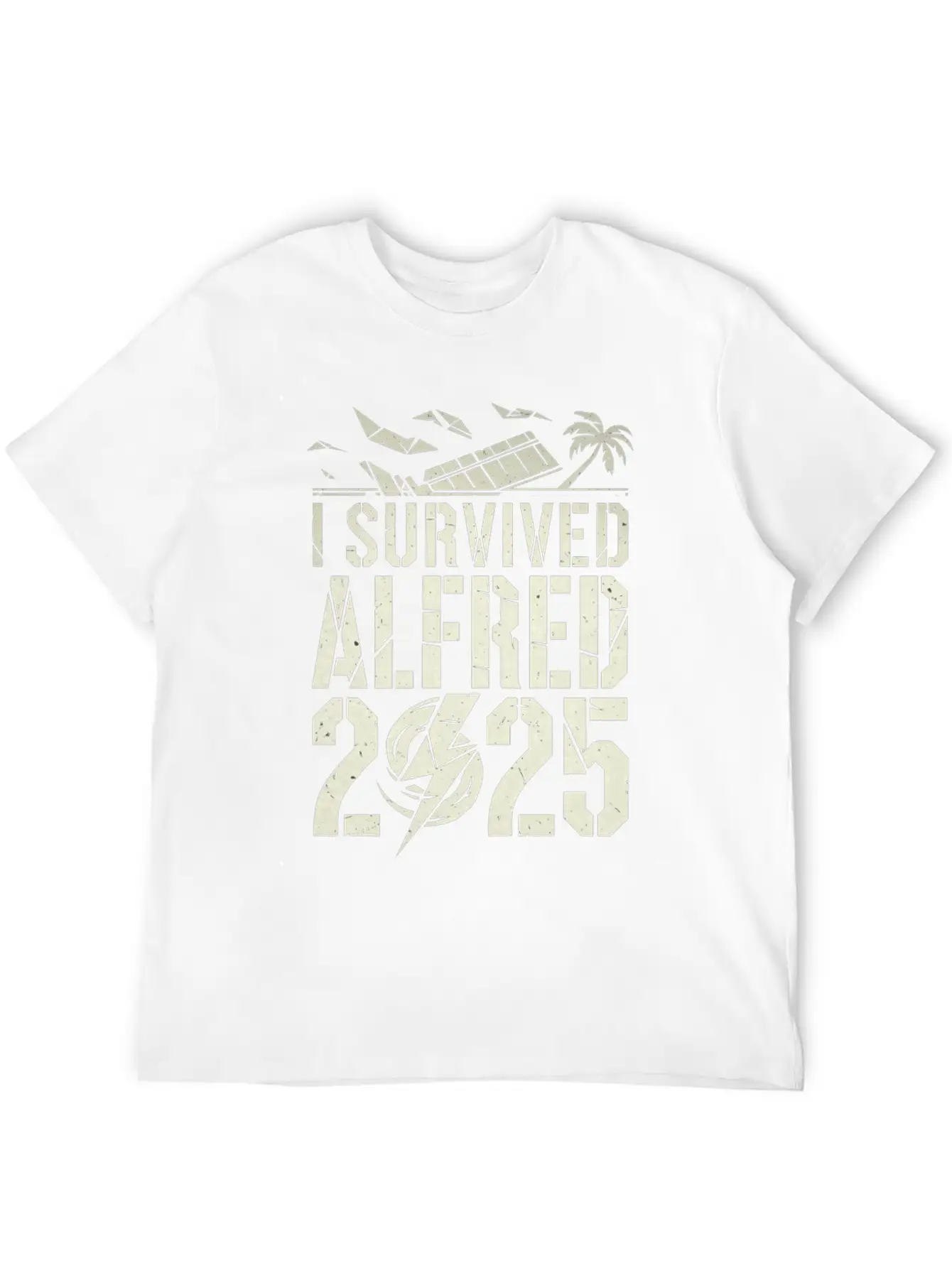I Survived Cyclone Alf (Alfred) 2025 Unisex Short Sleeve Soft Cotton T-Shirt – Casual Everyday Wear