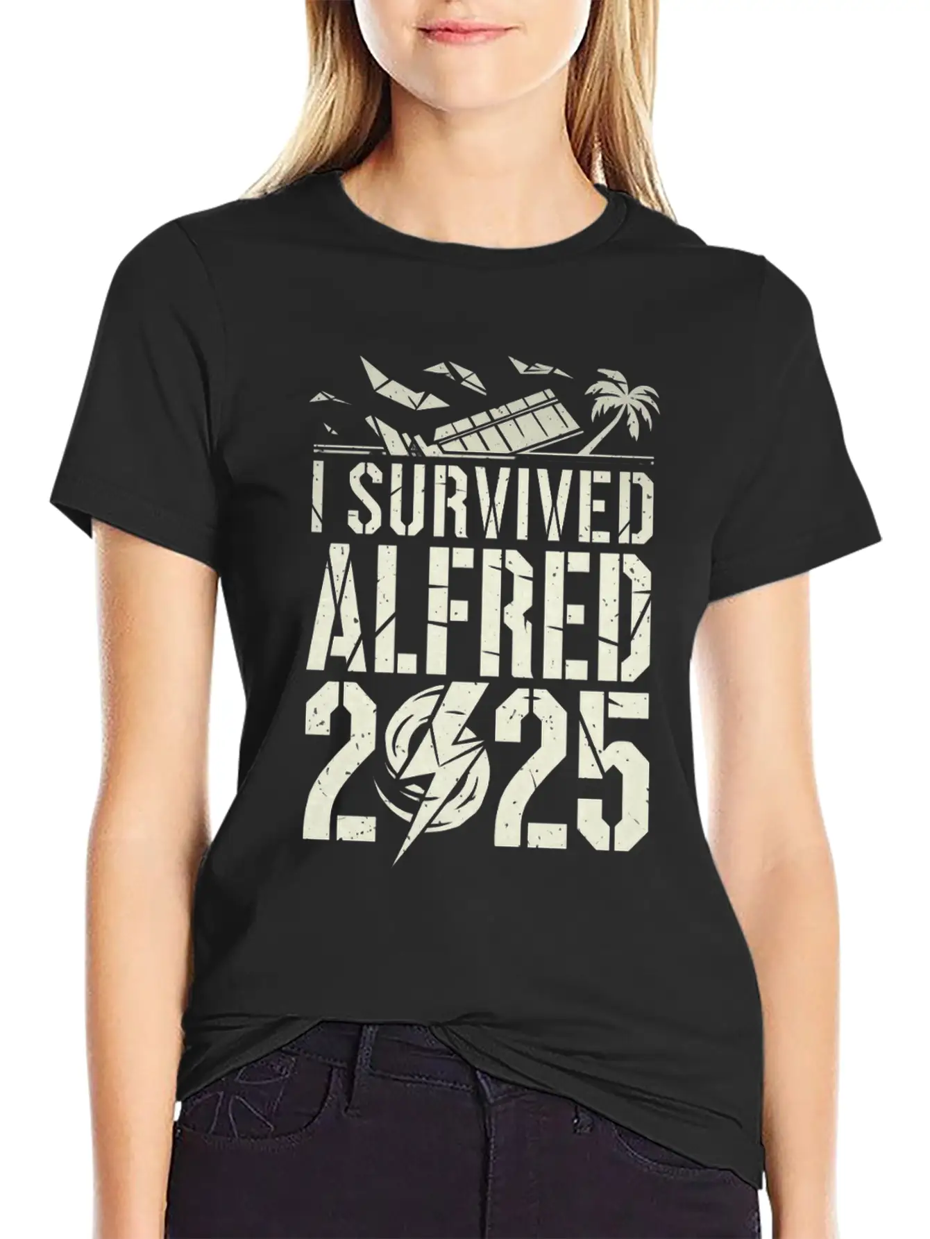 I Survived Cyclone Alf (Alfred) 2025 Unisex Short Sleeve Soft Cotton T-Shirt – Casual Everyday Wear