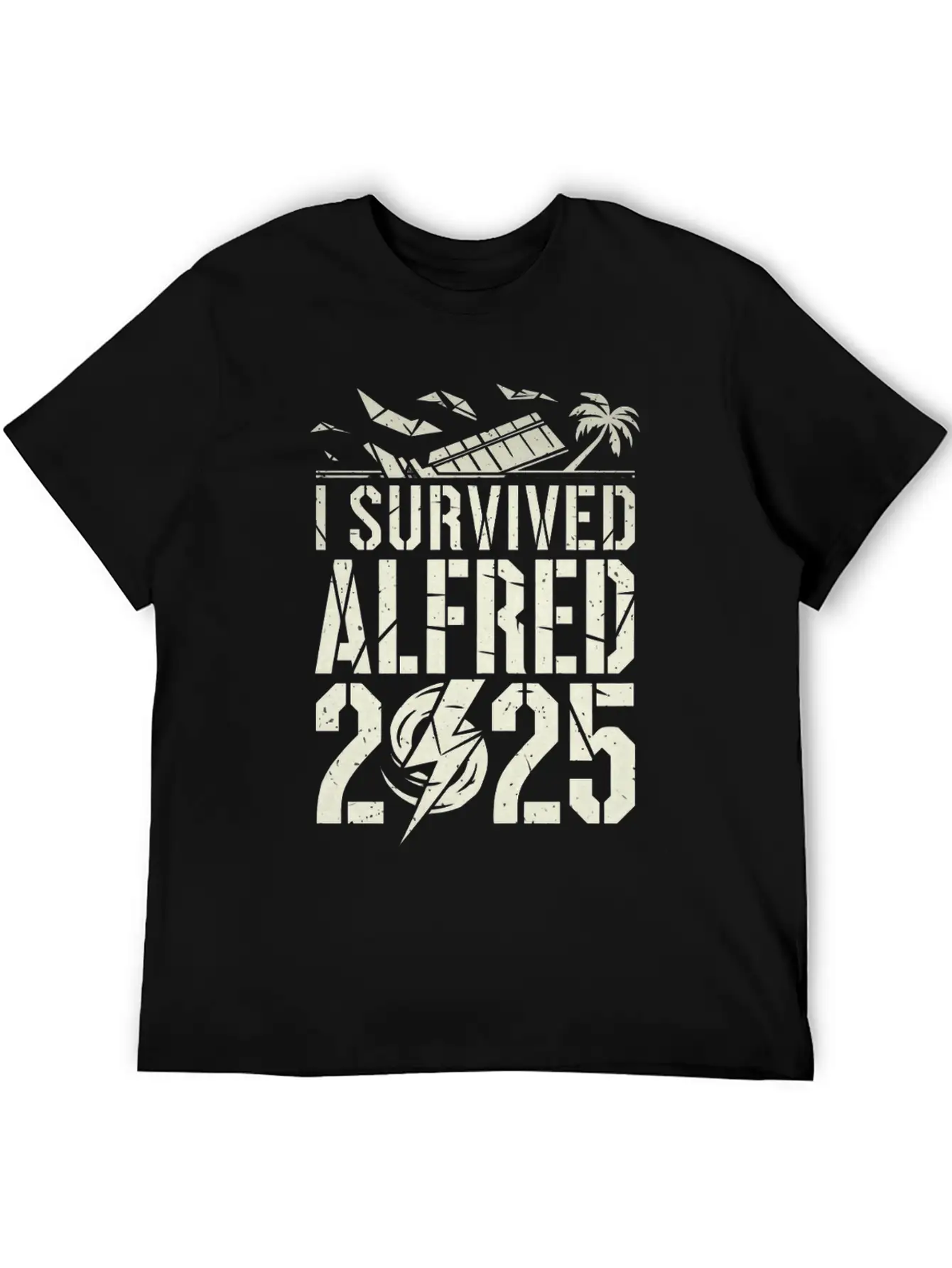 I Survived Cyclone Alf (Alfred) 2025 Unisex Short Sleeve Soft Cotton T-Shirt – Casual Everyday Wear