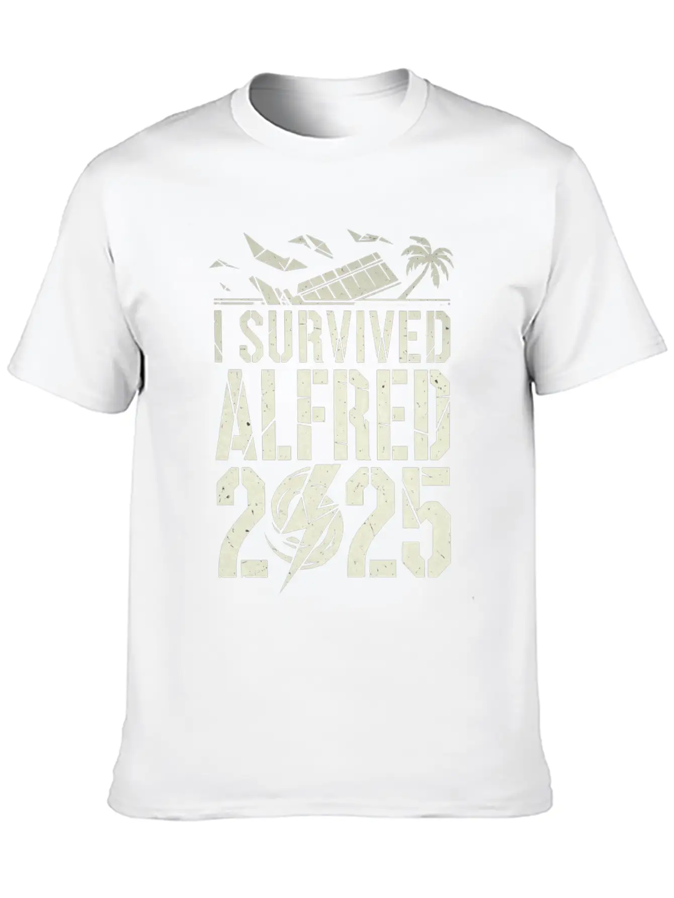 I Survived Cyclone Alf (Alfred) 2025 Unisex Short Sleeve Soft Cotton T-Shirt – Casual Everyday Wear