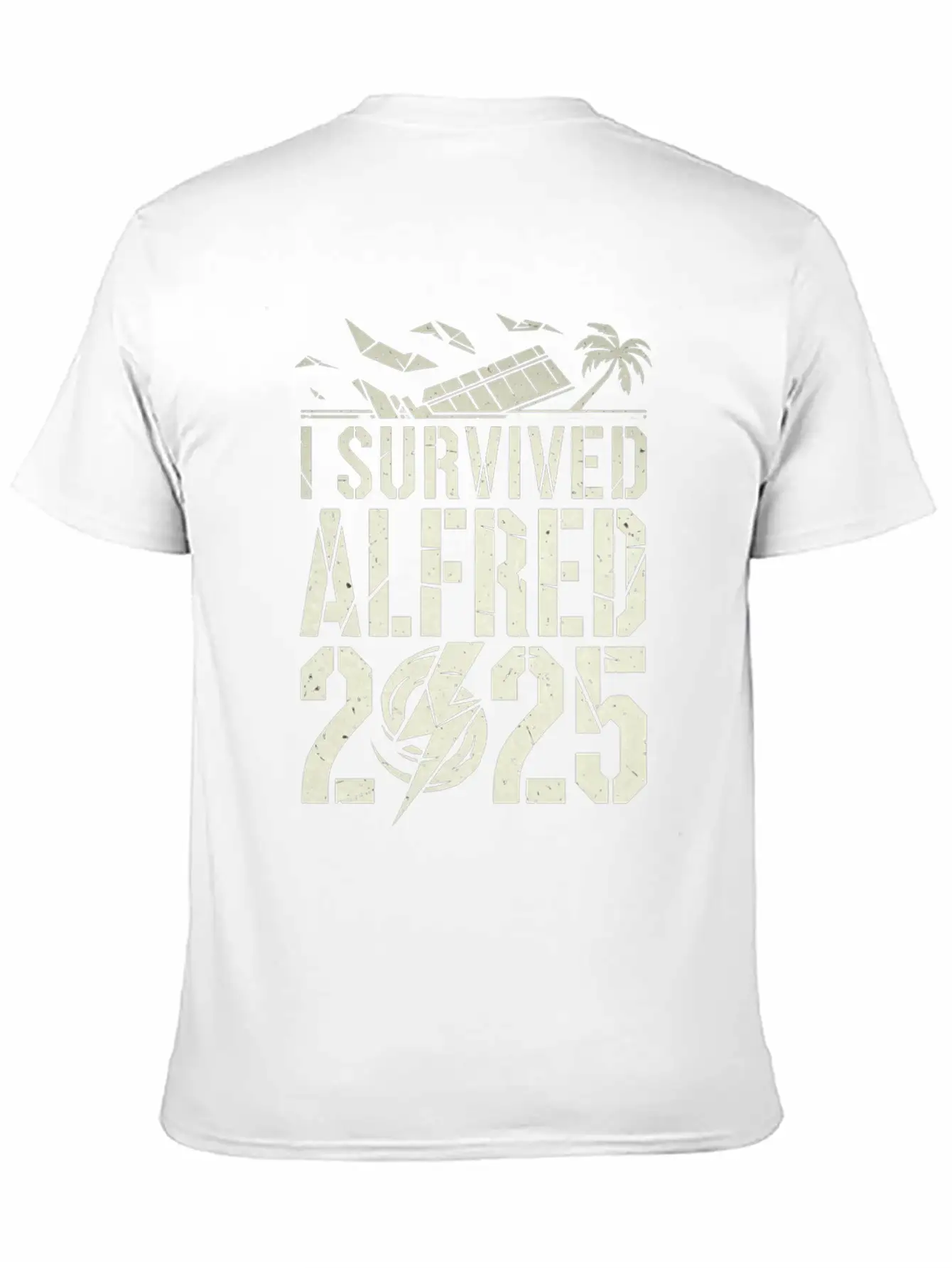 I Survived Cyclone Alf (Alfred) 2025 Unisex Short Sleeve Soft Cotton T-Shirt – Casual Everyday Wear