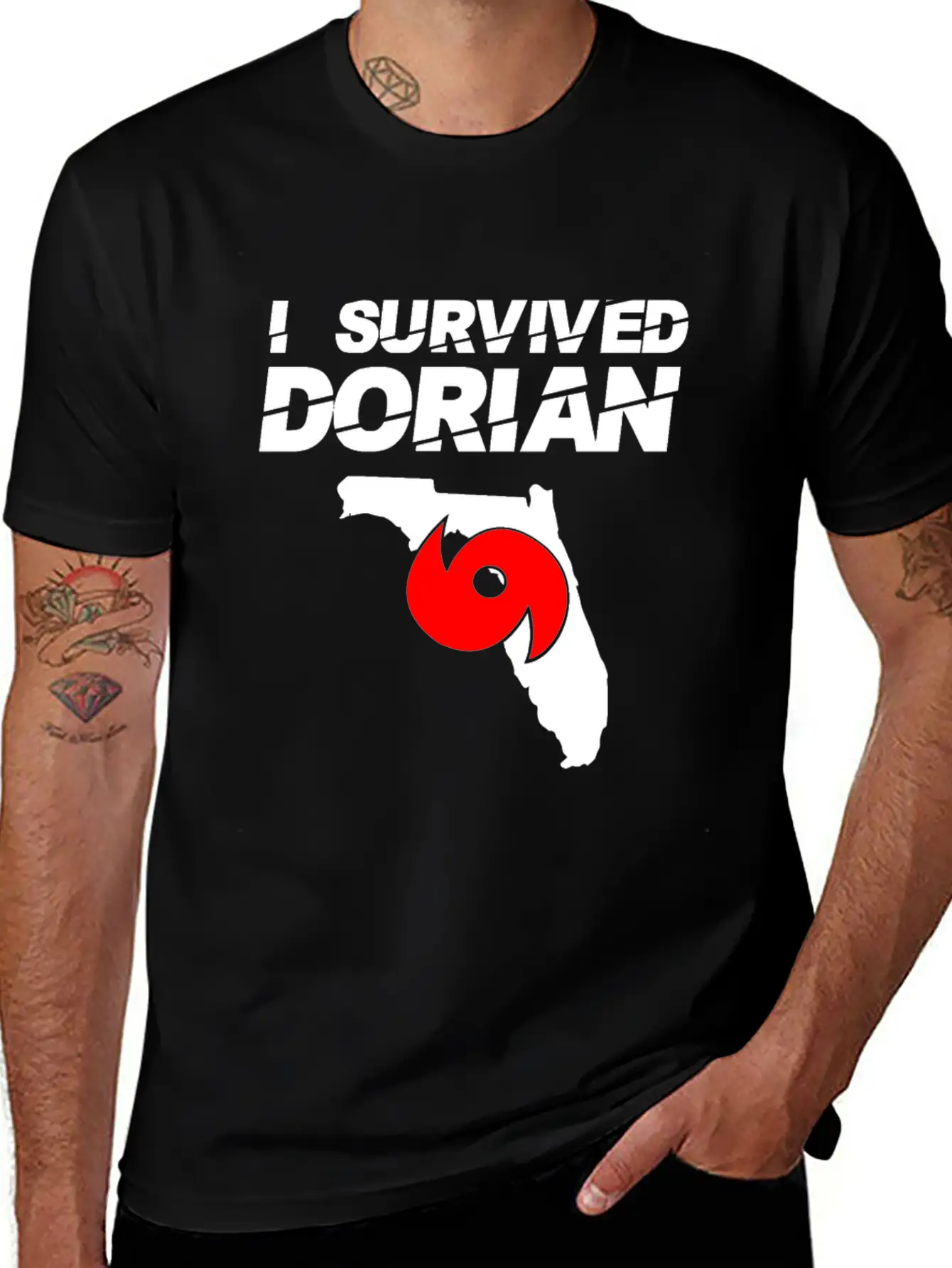 I Survived Hurricane Dorian 2019 Timeless Short Sleeve Tee – Comfy And Minimalist Design