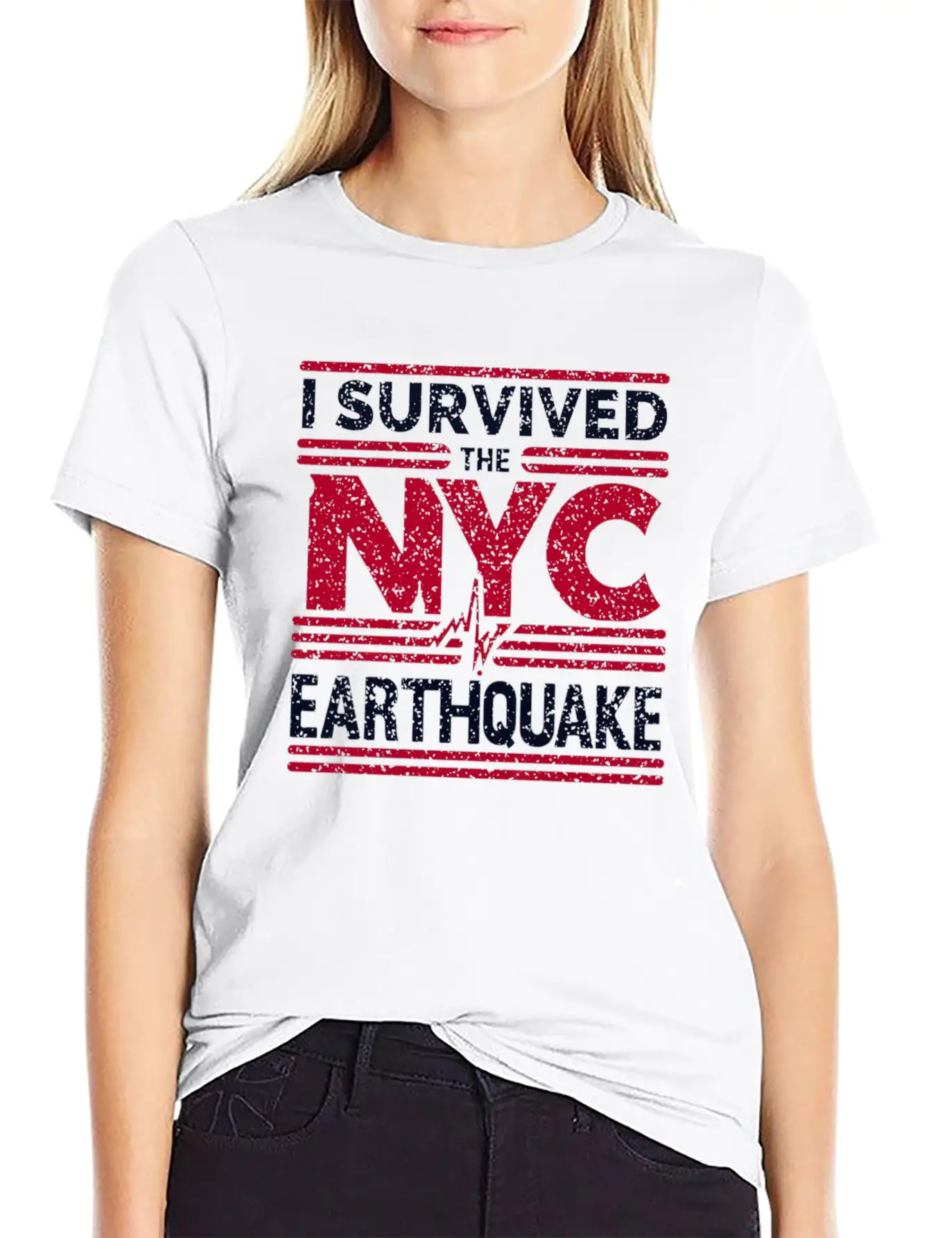 I Survived The NYC Earthquake Commemorative Comfortable Minimalist Graphic Tee – Summer Style Essential