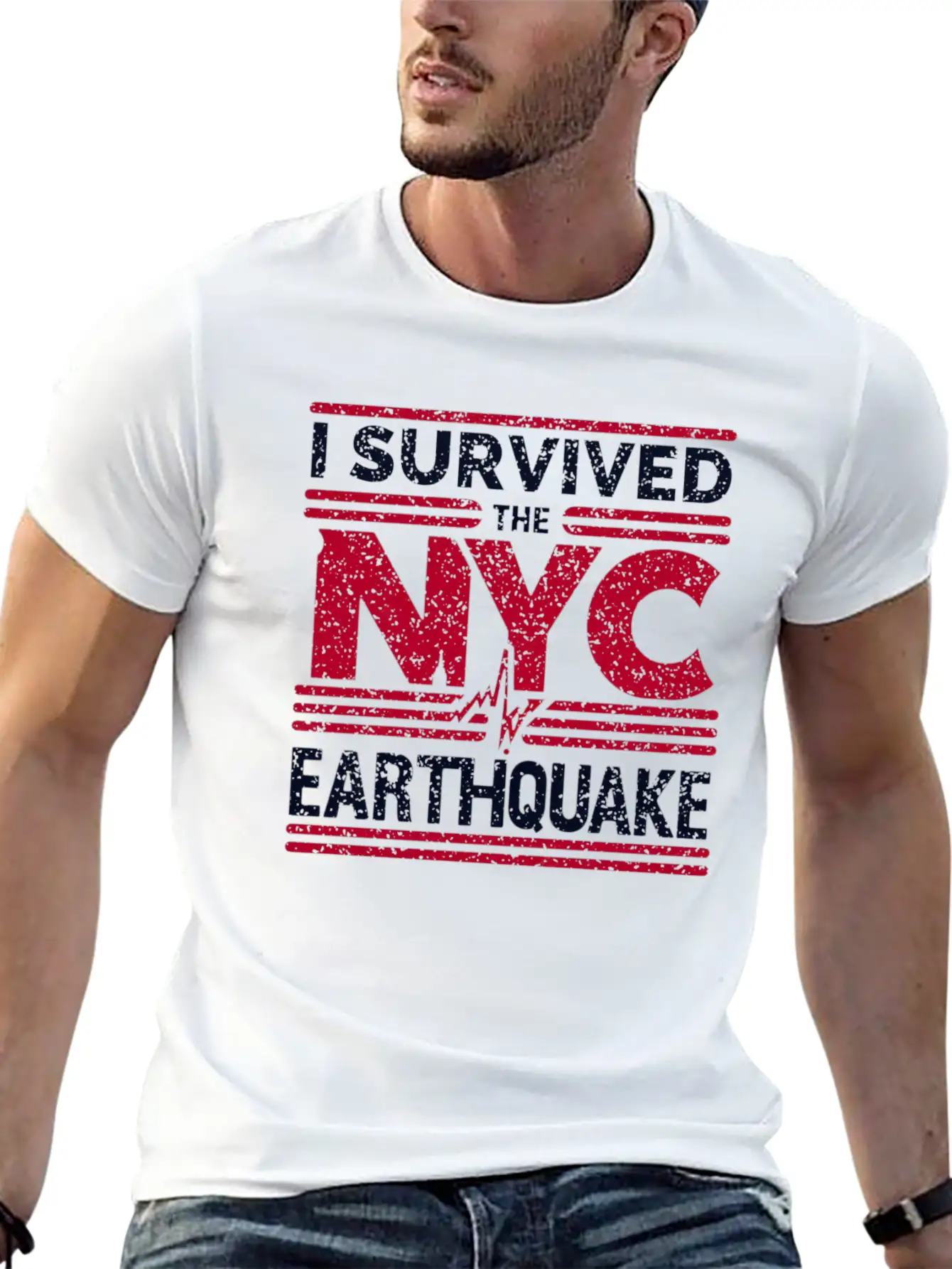 I Survived The NYC Earthquake Commemorative Comfortable Minimalist Graphic Tee – Summer Style Essential