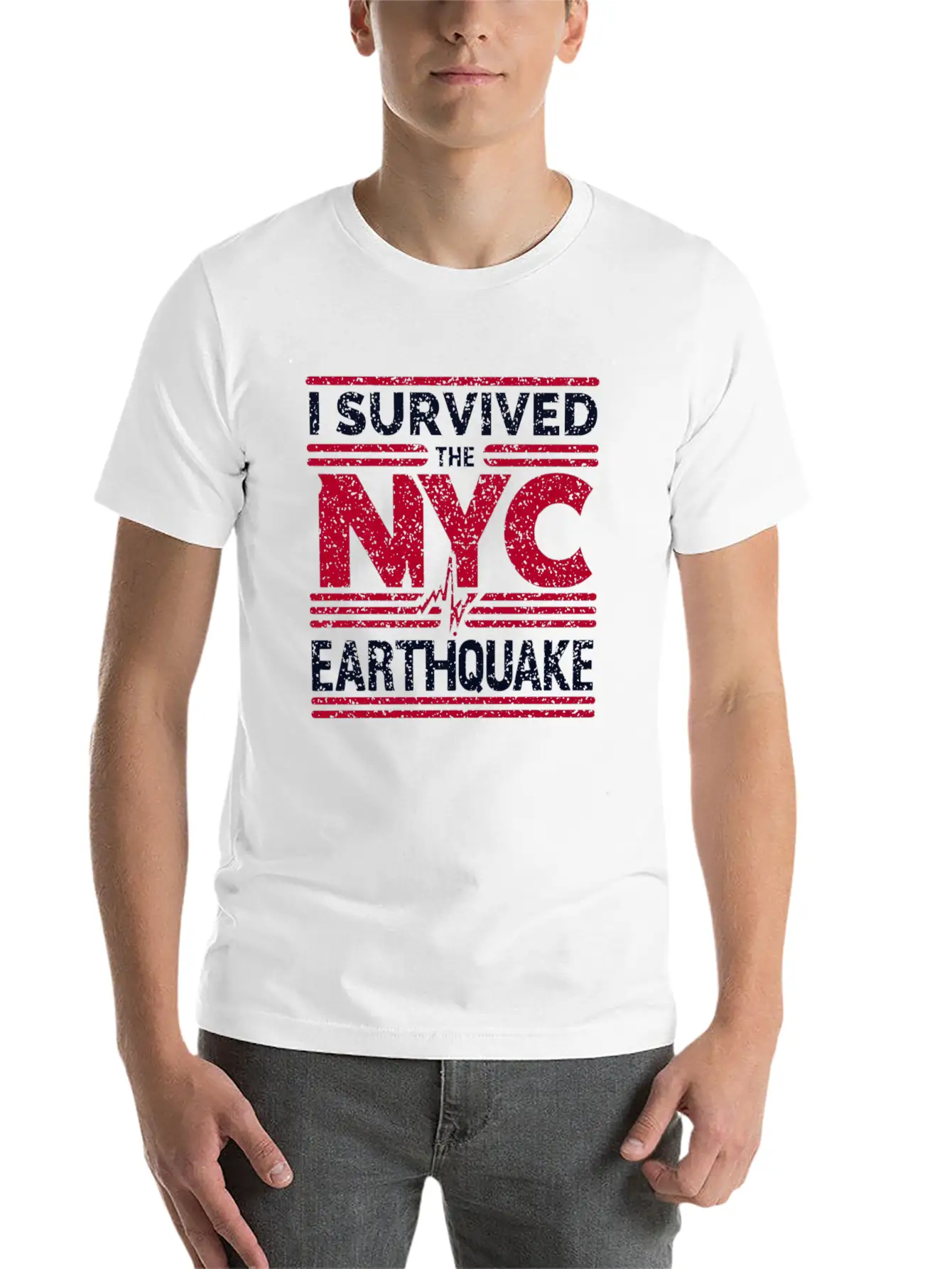 I Survived The NYC Earthquake Commemorative Comfortable Minimalist Graphic Tee – Summer Style Essential
