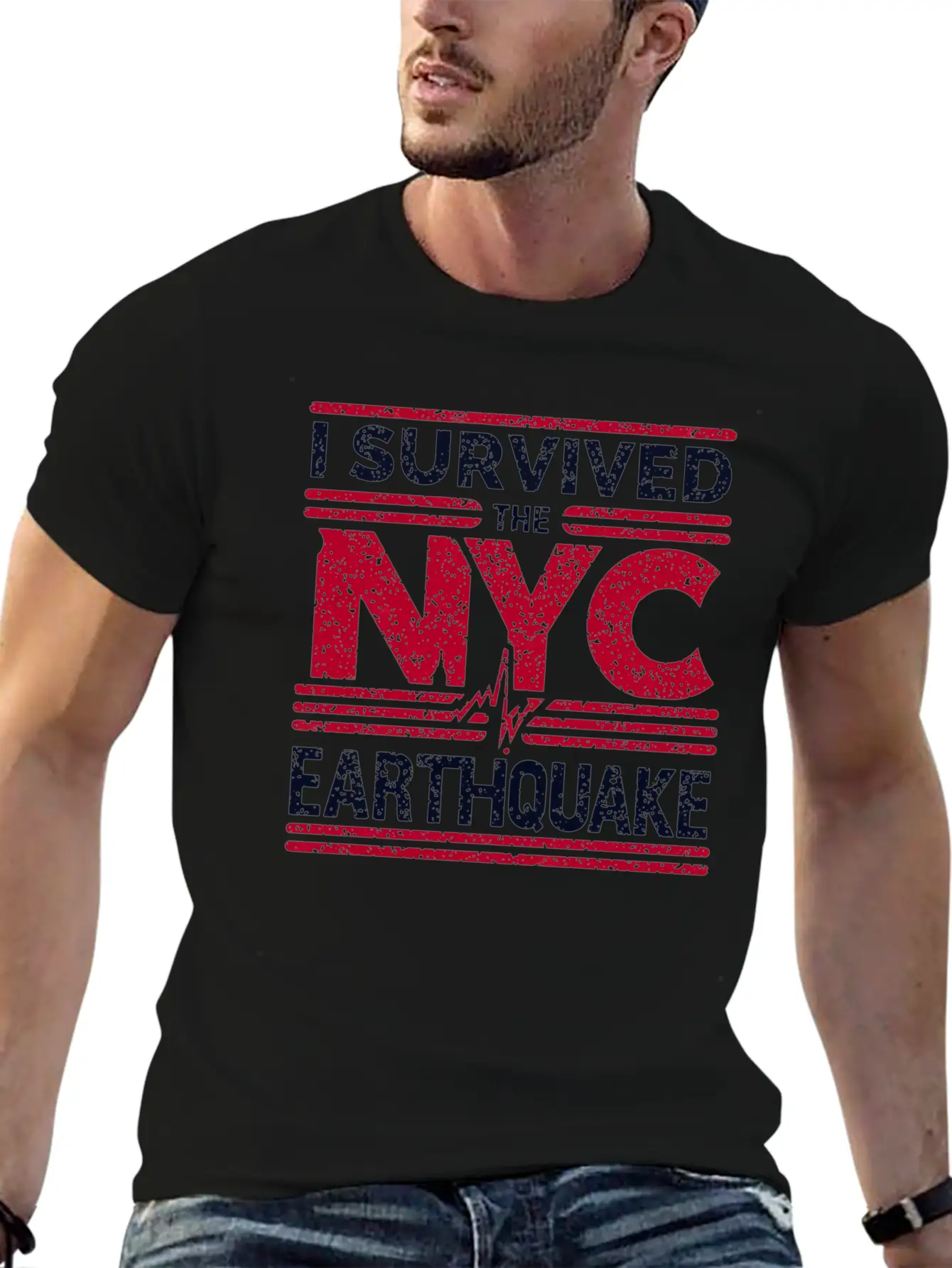 I Survived The NYC Earthquake Commemorative Comfortable Minimalist Graphic Tee – Summer Style Essential