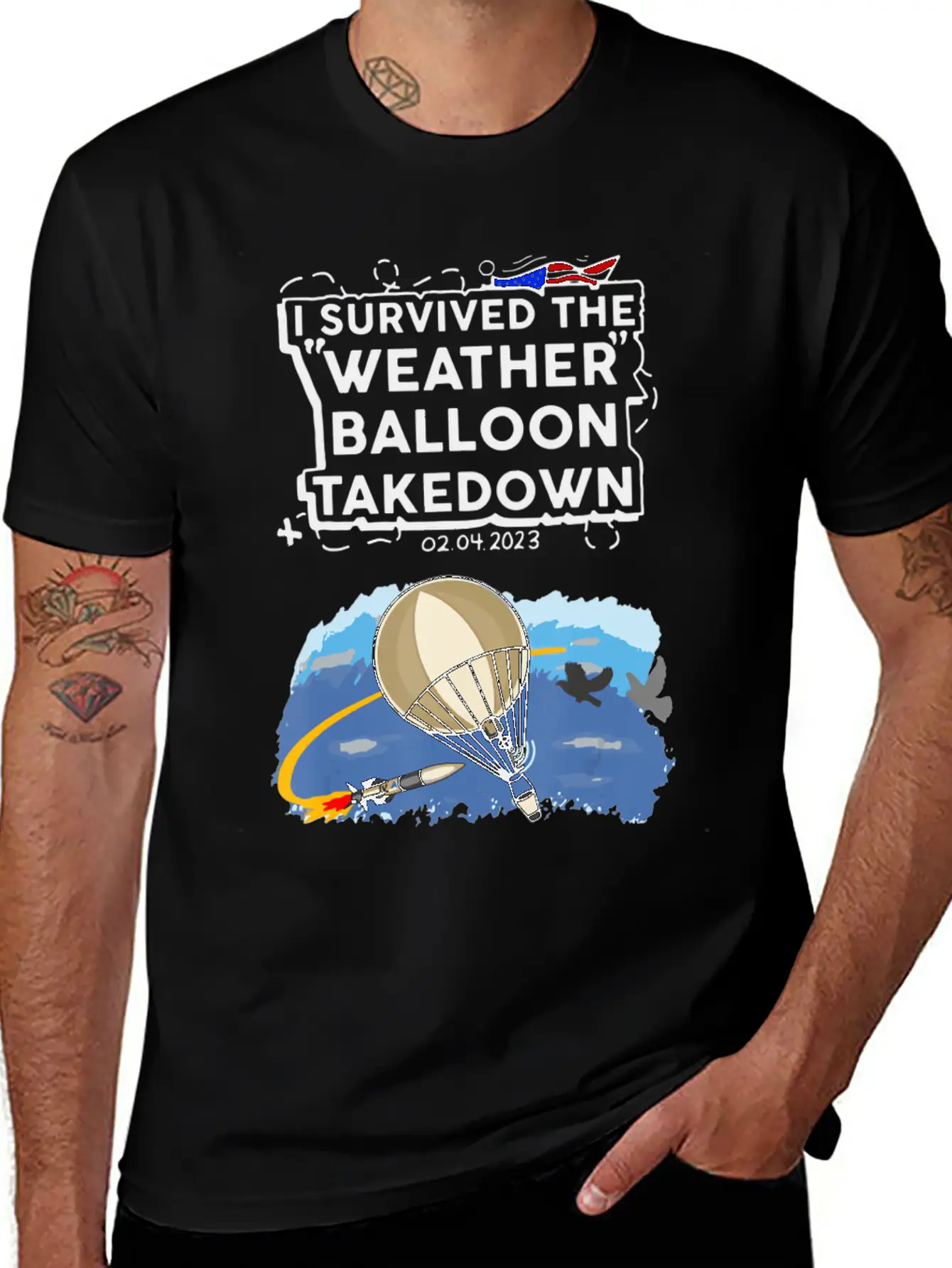 I Survived The Weather Balloon Takedown Chinese Sp Comfortable Minimalist Graphic Tee – Summer Style Essential