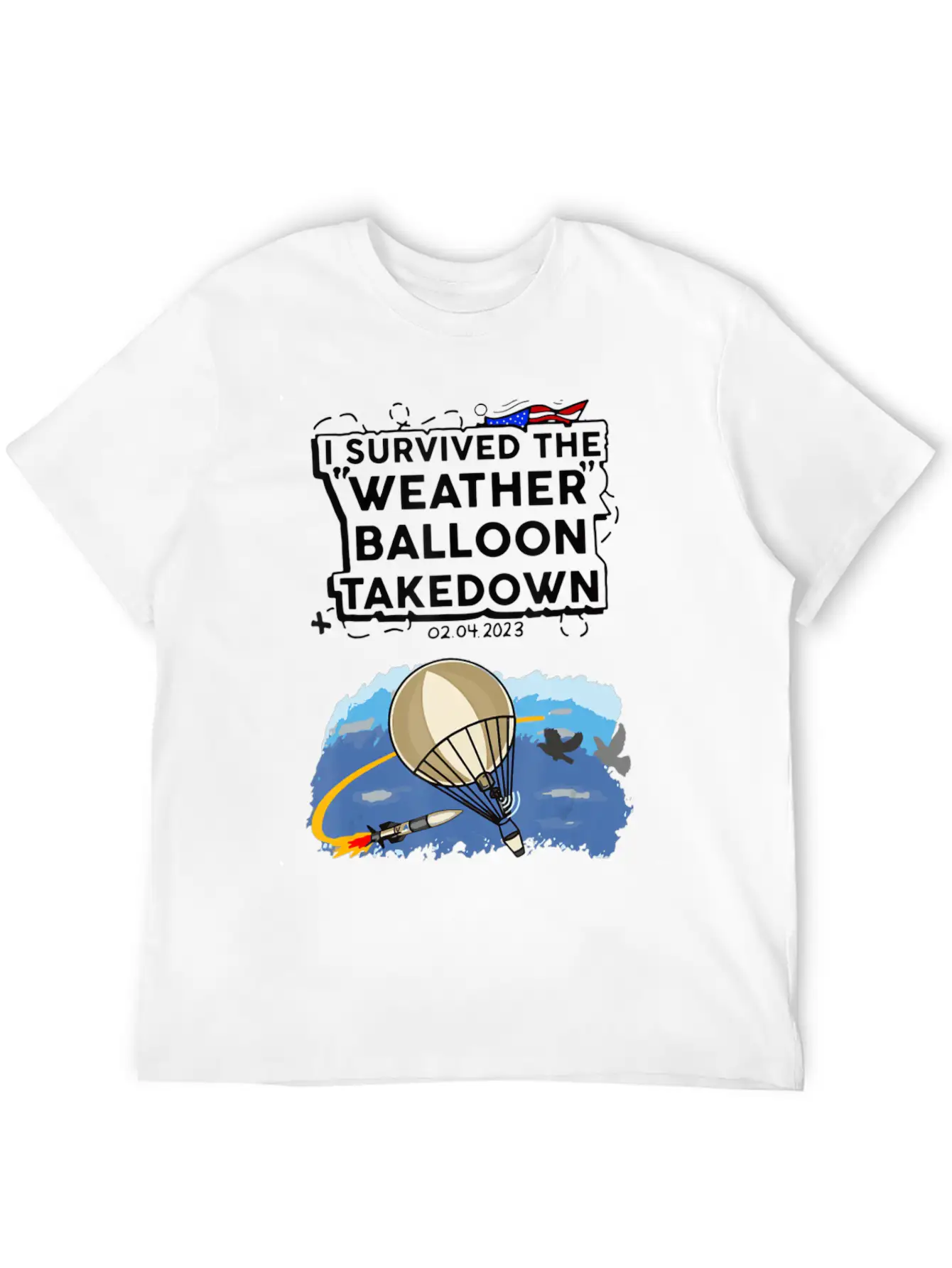 I Survived The Weather Balloon Takedown Chinese Sp Comfortable Minimalist Graphic Tee – Summer Style Essential