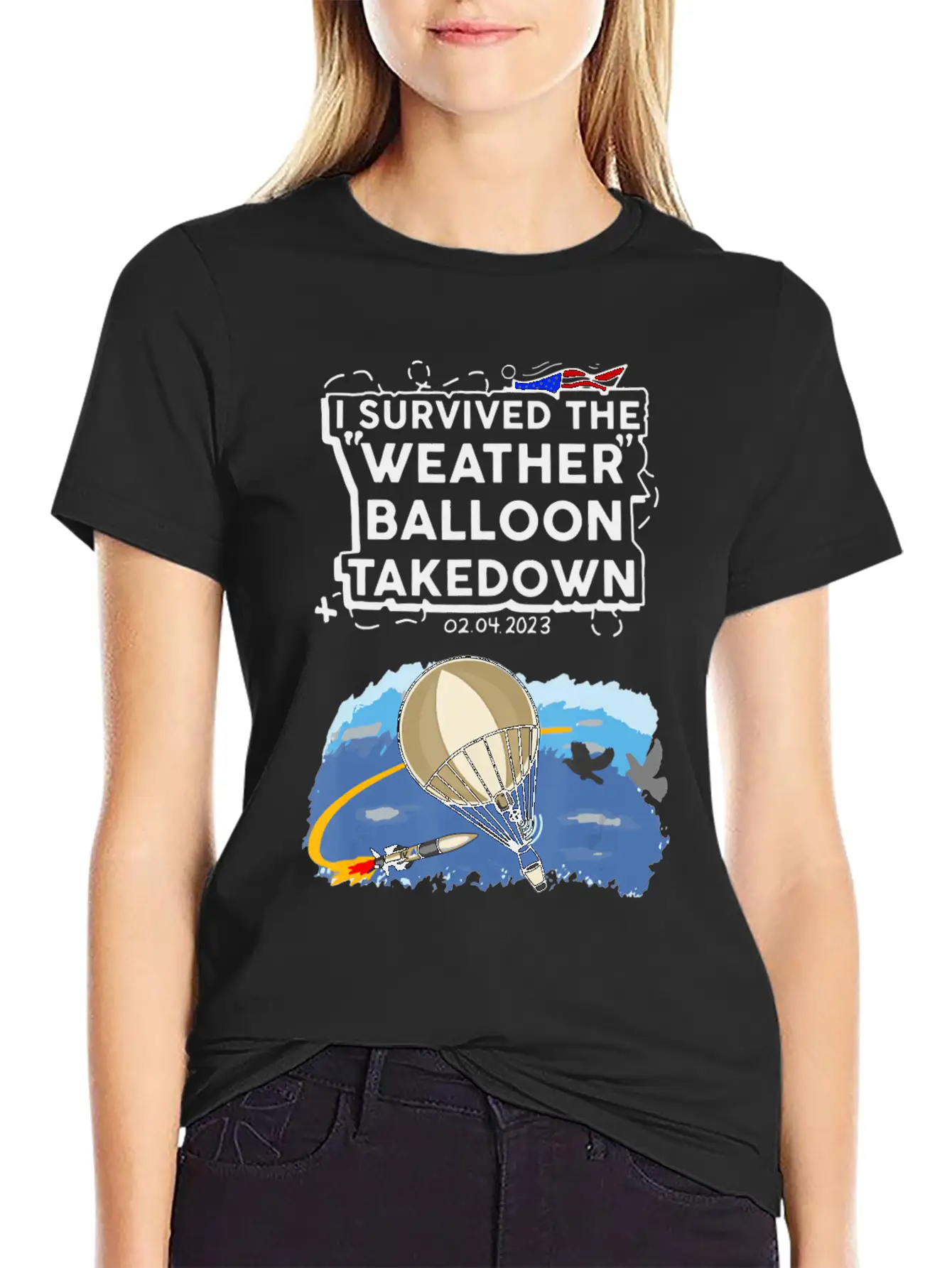 I Survived The Weather Balloon Takedown Chinese Sp Comfortable Minimalist Graphic Tee – Summer Style Essential