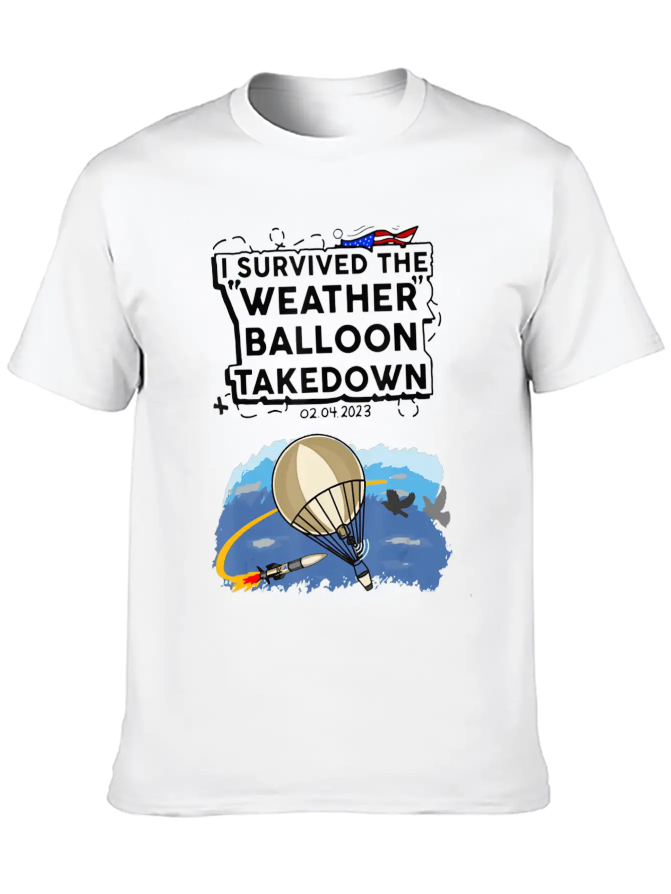 I Survived The Weather Balloon Takedown Chinese Sp Comfortable Minimalist Graphic Tee – Summer Style Essential