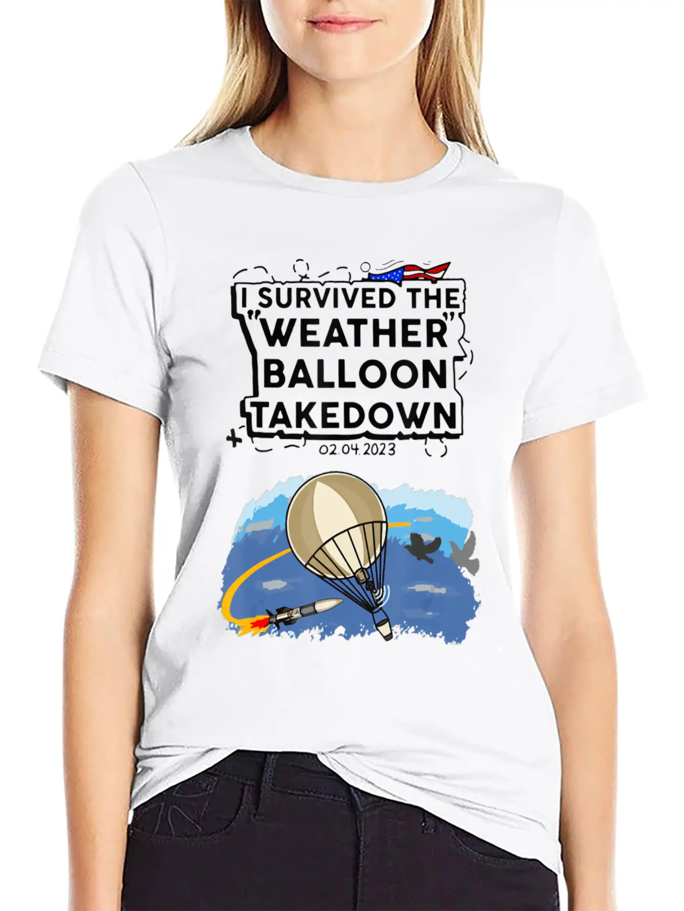 I Survived The Weather Balloon Takedown Chinese Sp Comfortable Minimalist Graphic Tee – Summer Style Essential