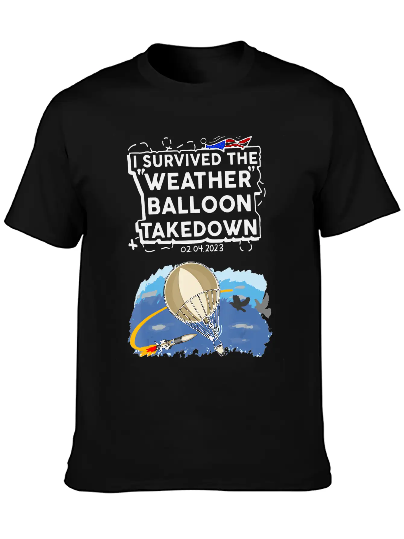 I Survived The Weather Balloon Takedown Chinese Sp Comfortable Minimalist Graphic Tee – Summer Style Essential