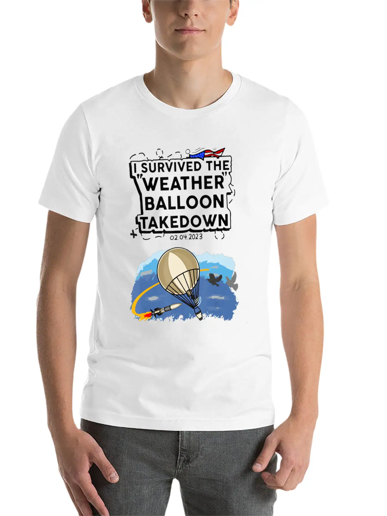 I Survived The Weather Balloon Takedown Chinese Sp Comfortable Minimalist Graphic Tee – Summer Style Essential