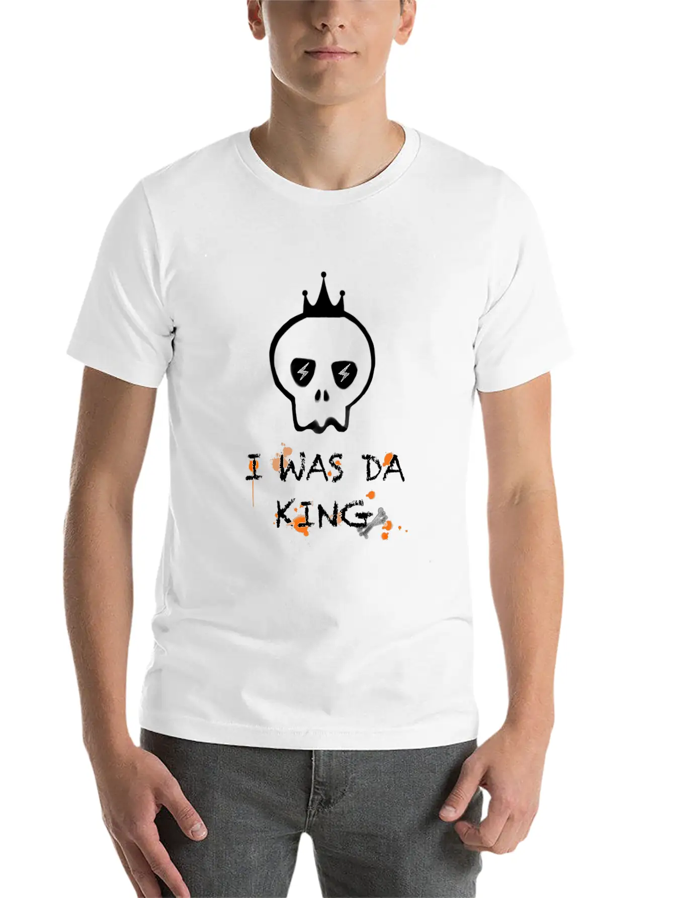 I Was King Basic Graphic T-Shirt – Daily Comfort In Soft Cotton