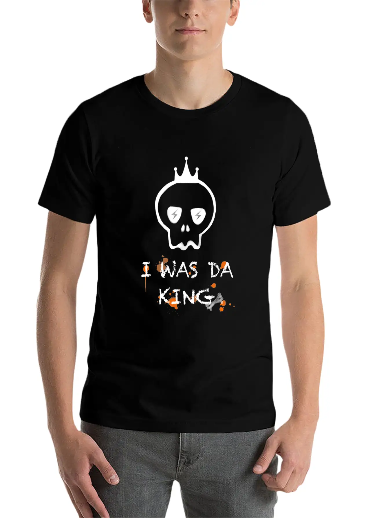I Was King Basic Graphic T-Shirt – Daily Comfort In Soft Cotton