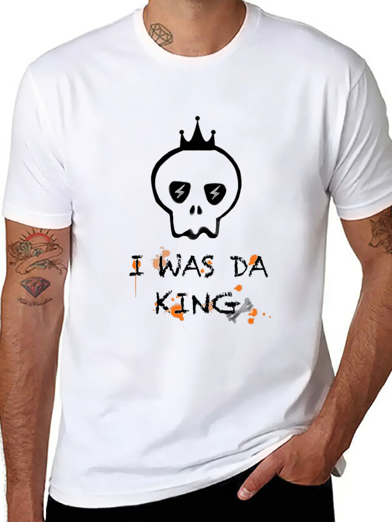 I Was King Basic Graphic T-Shirt – Daily Comfort In Soft Cotton