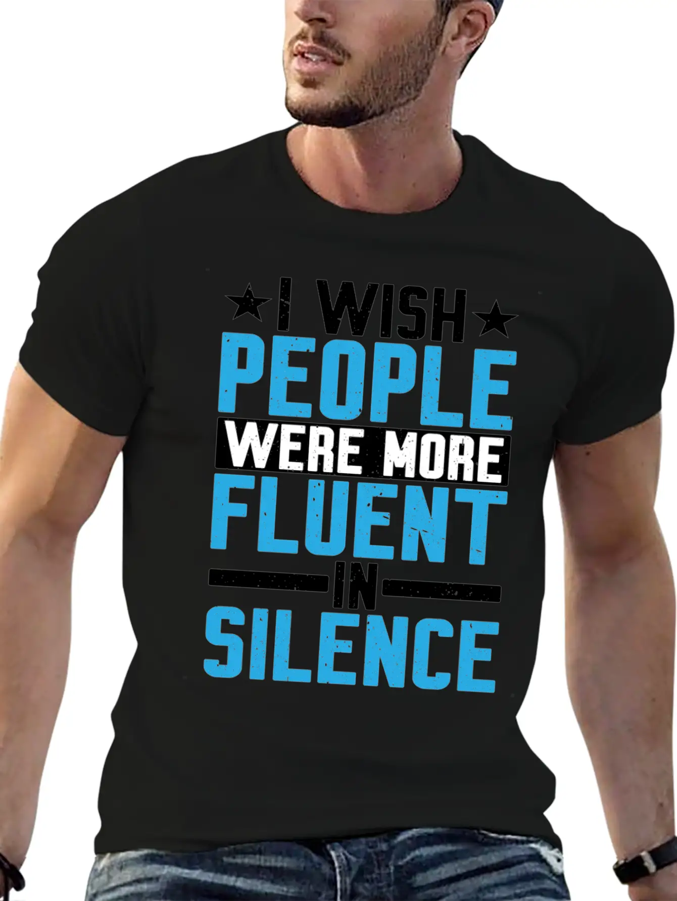 I Wish People Were More Fluent In Silence Timeless Short Sleeve Tee – Comfy And Minimalist Design