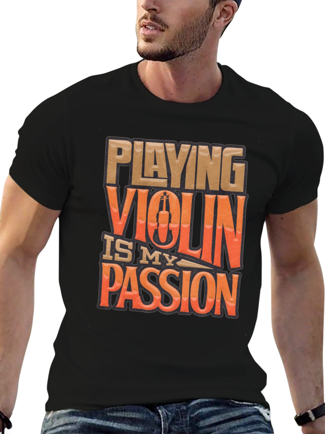 Violin Passion Graphic Tee - Musician T-Shirt