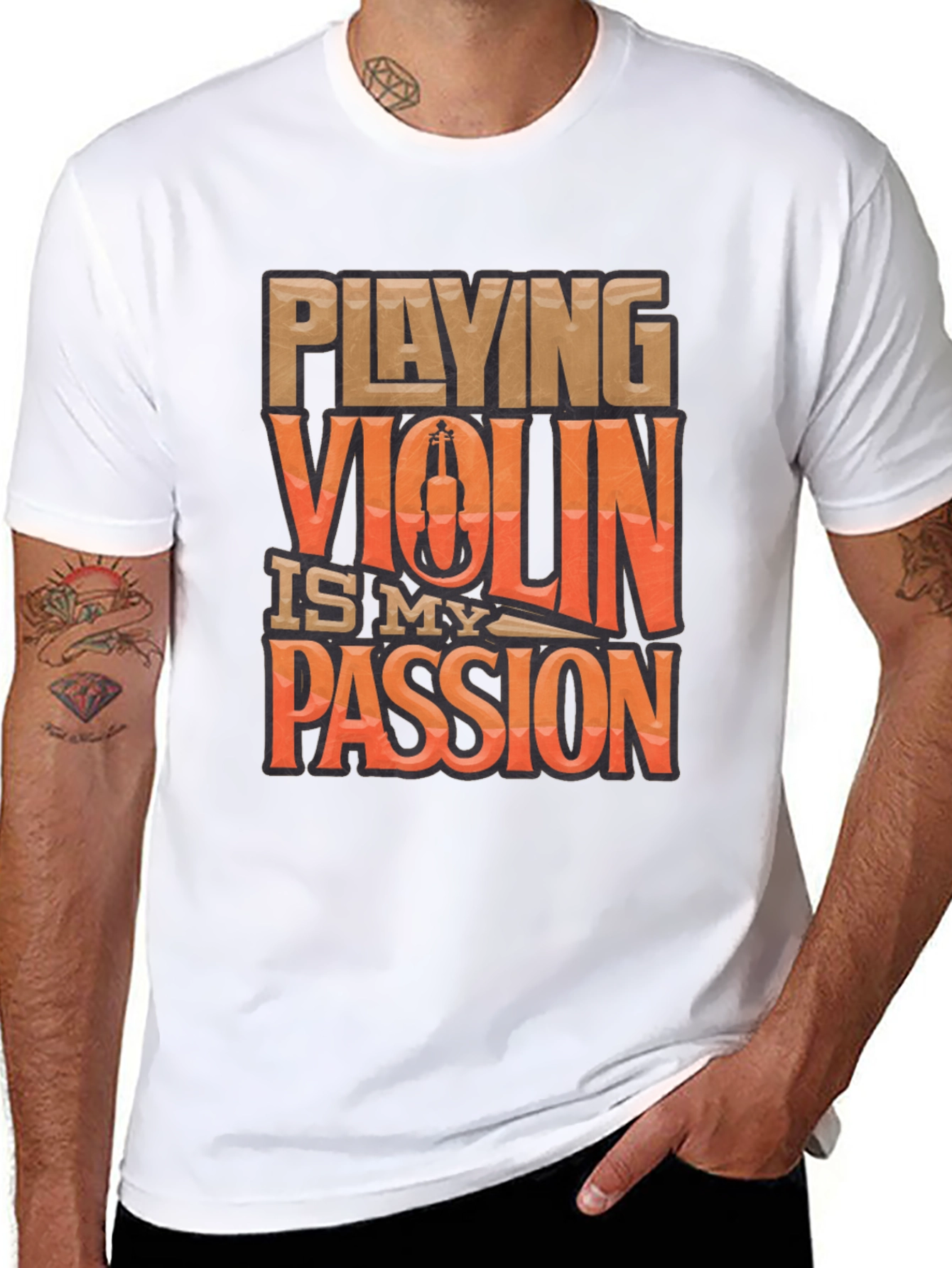 Violin Passion Graphic Tee - Musician T-Shirt