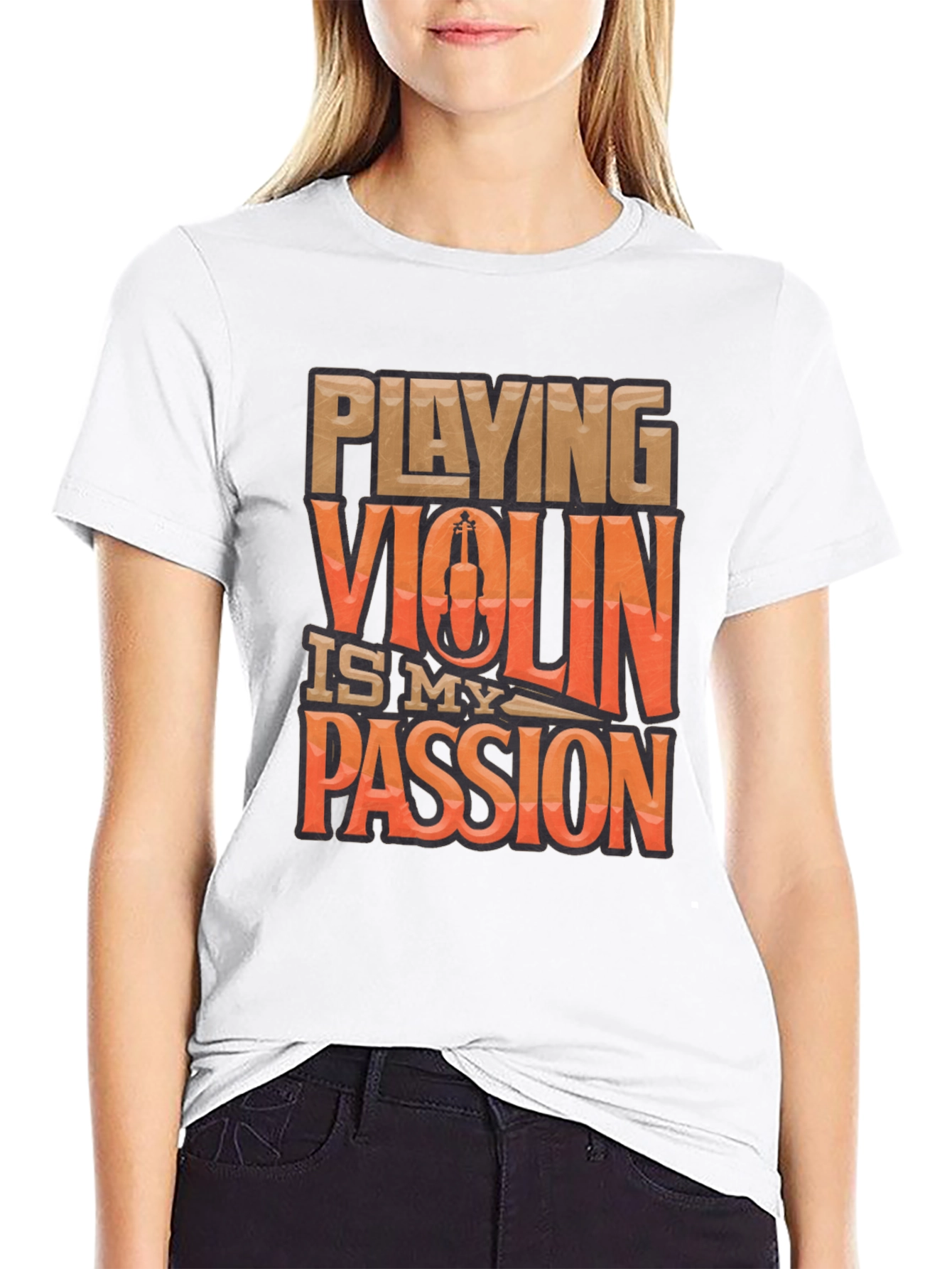 Violin Passion Graphic Tee - Musician T-Shirt