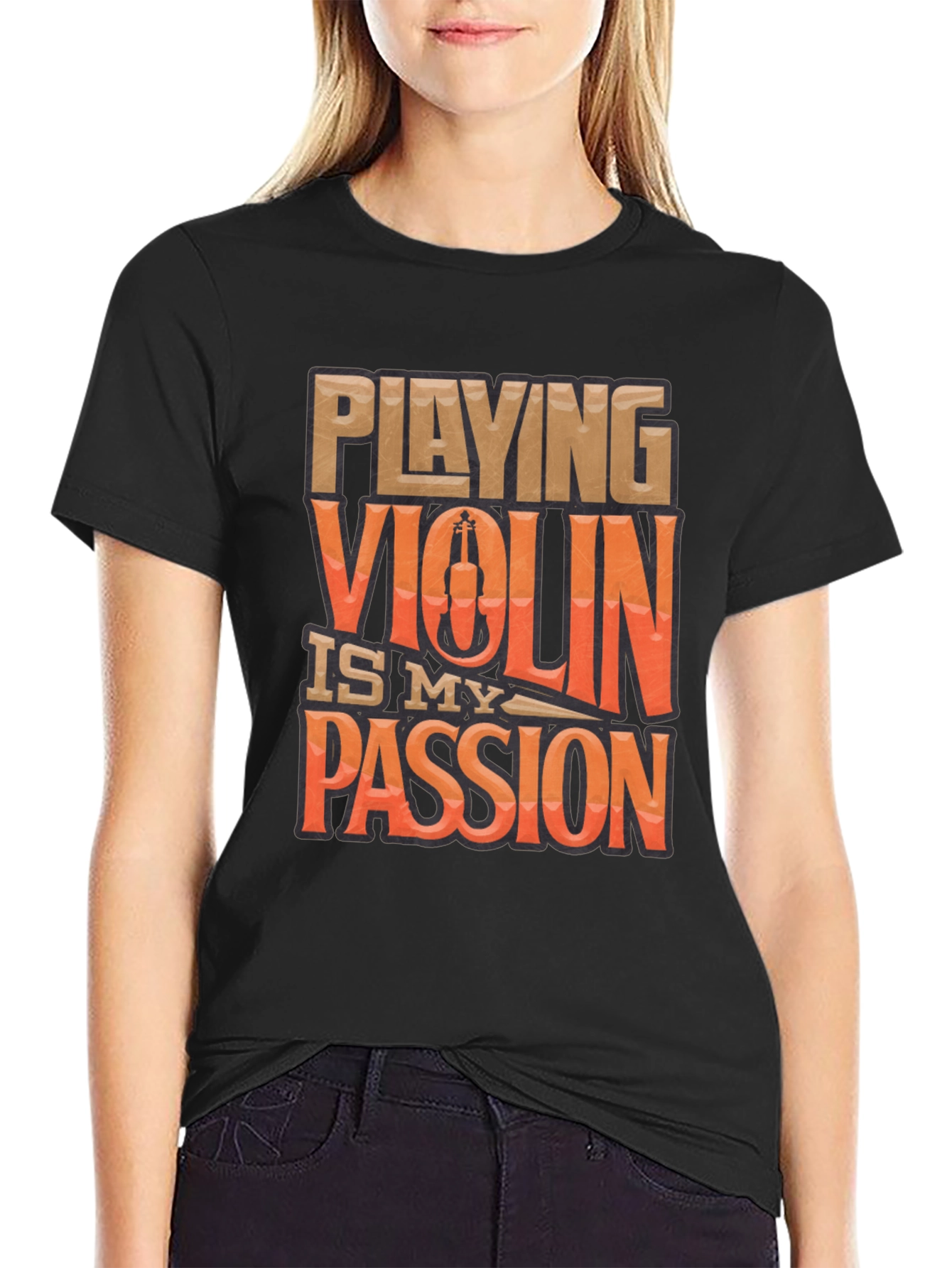 Violin Passion Graphic Tee - Musician T-Shirt