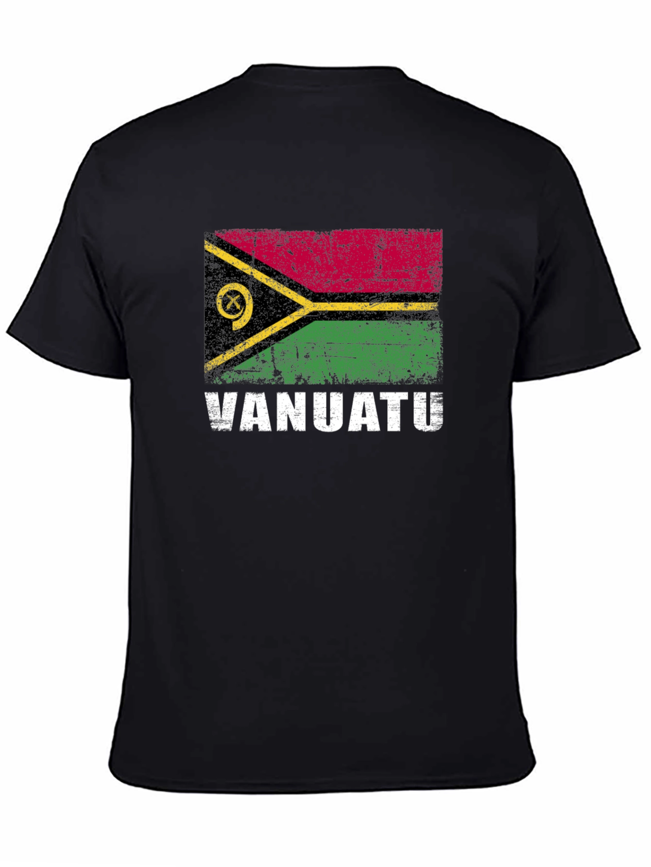 Vanuatu Flag T-Shirt: Distressed Vanuatu Pride Tee