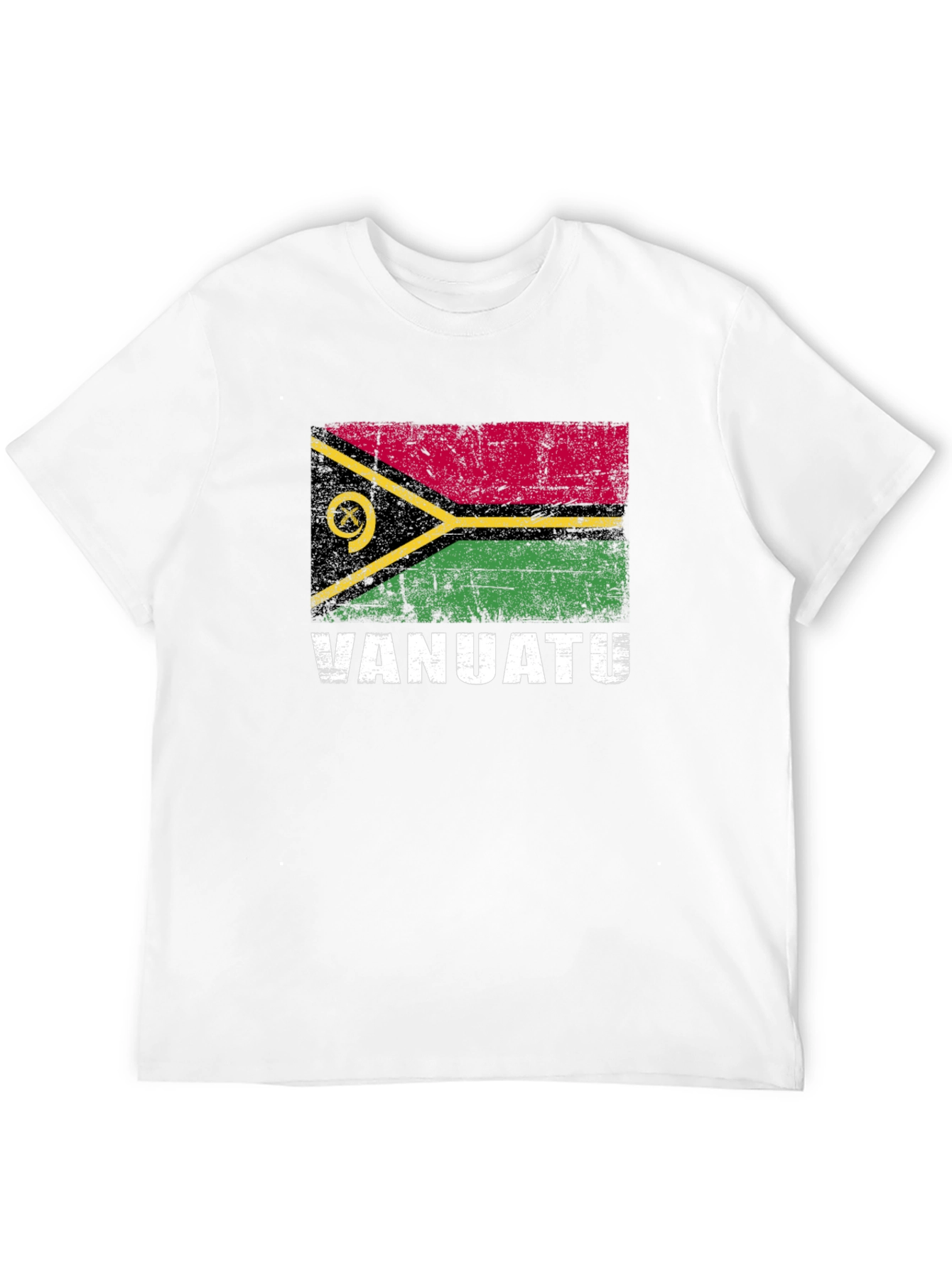 Vanuatu Flag T-Shirt: Distressed Vanuatu Pride Tee