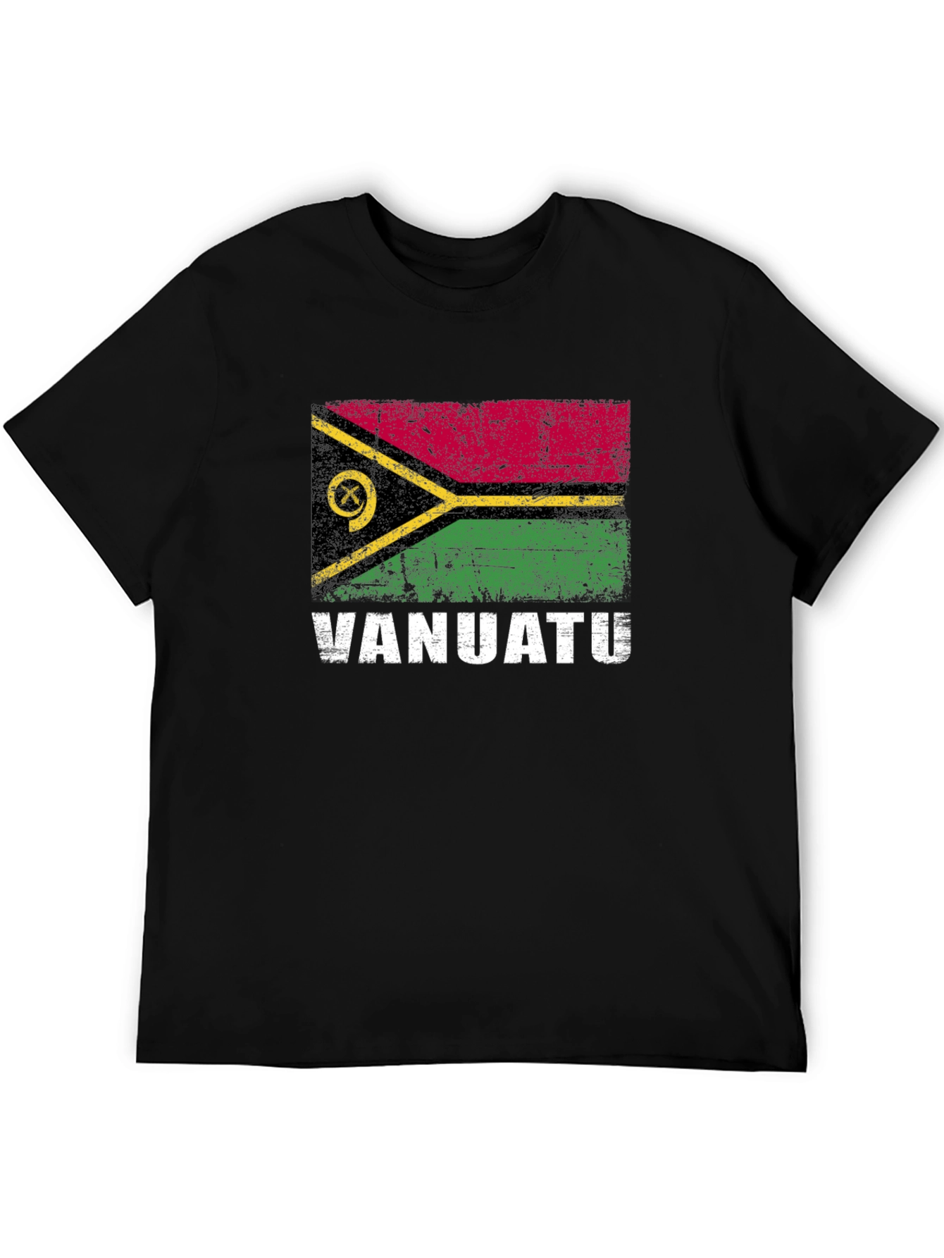 Vanuatu Flag T-Shirt: Distressed Vanuatu Pride Tee