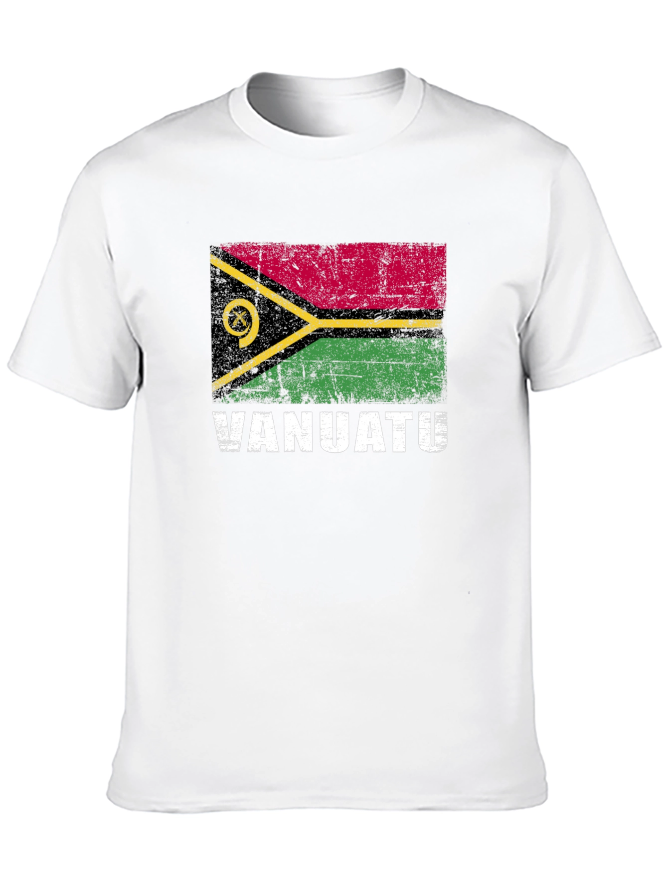 Vanuatu Flag T-Shirt: Distressed Vanuatu Pride Tee