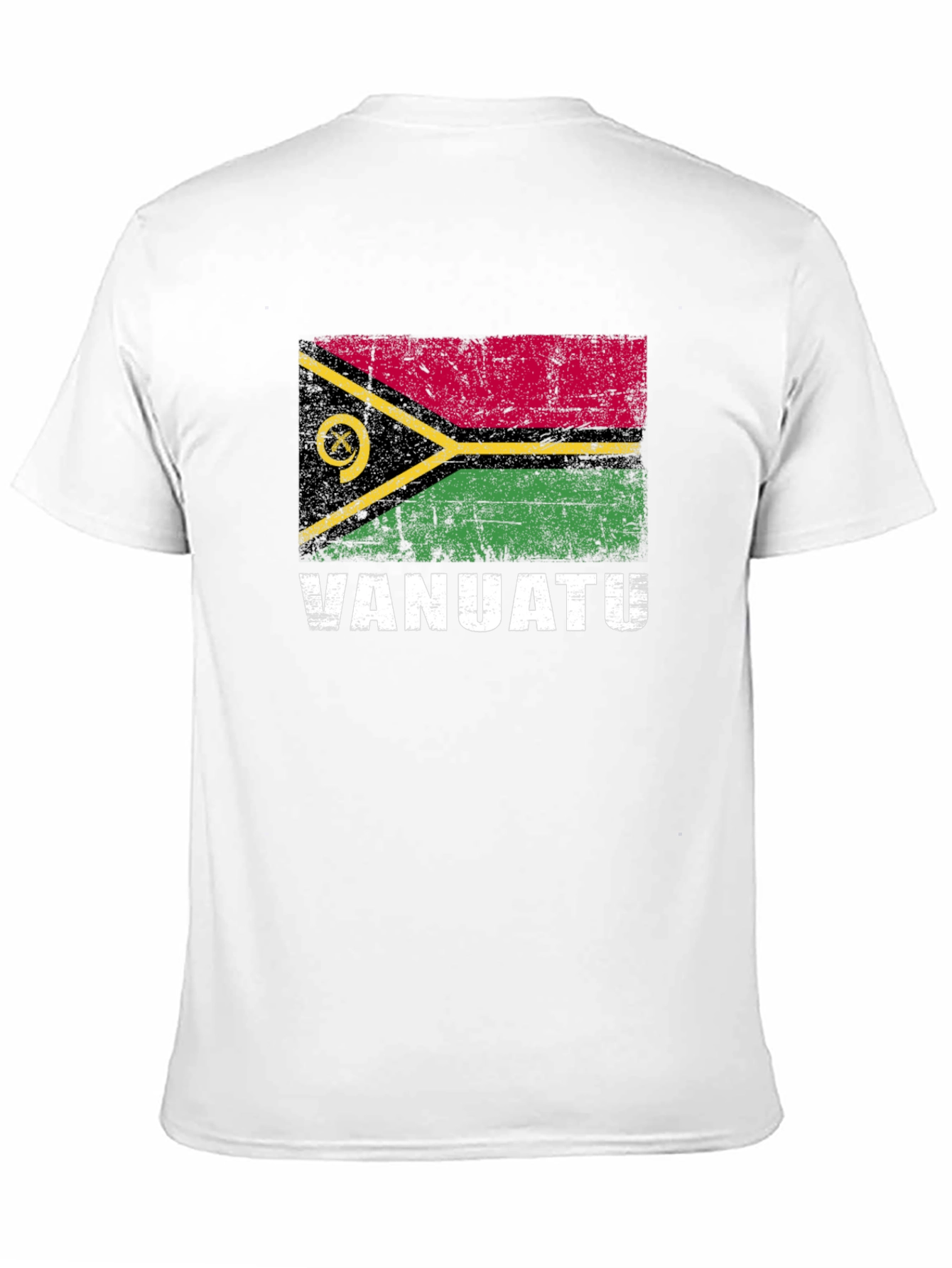 Vanuatu Flag T-Shirt: Distressed Vanuatu Pride Tee