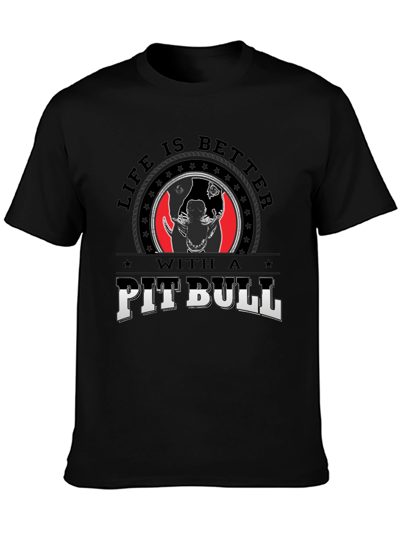 Life is Better With A Pitbull Graphic Tee