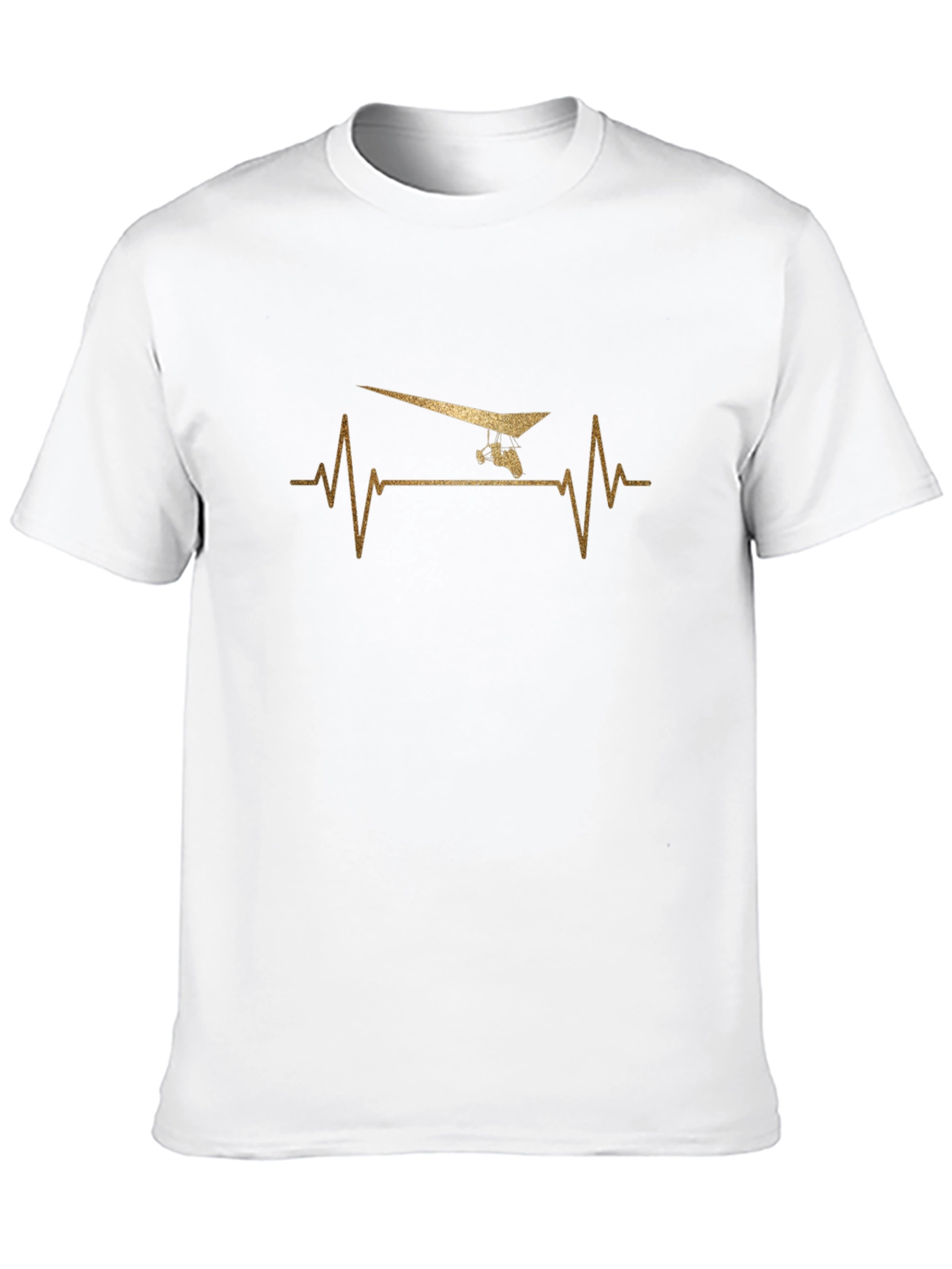 Hang Gliding Heartbeat T-Shirt - Black