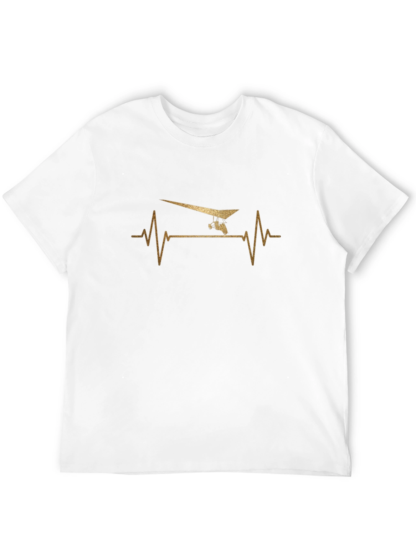 Hang Gliding Heartbeat T-Shirt - Black