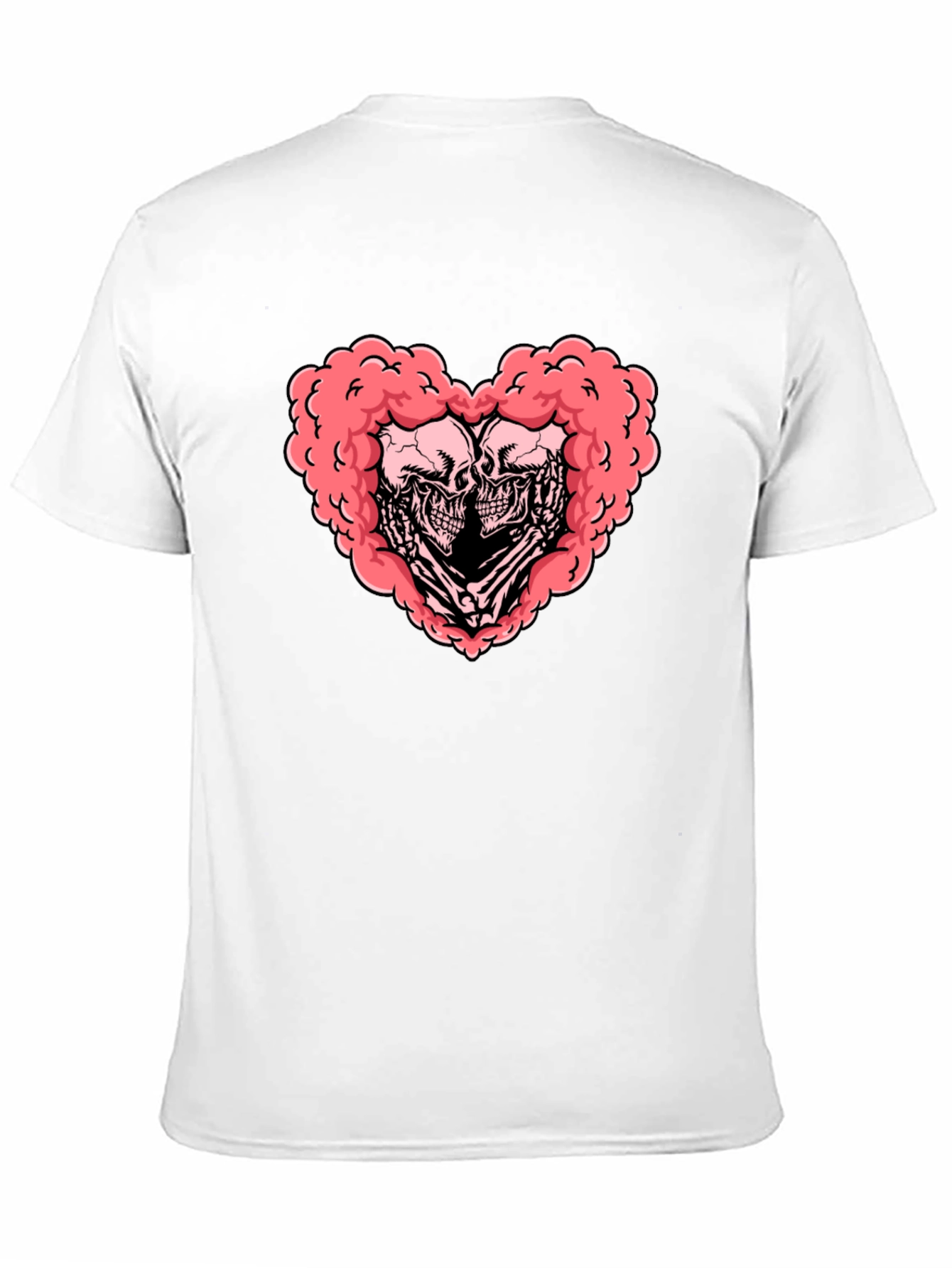 Skull Heart Graphic Tee - Gothic Love