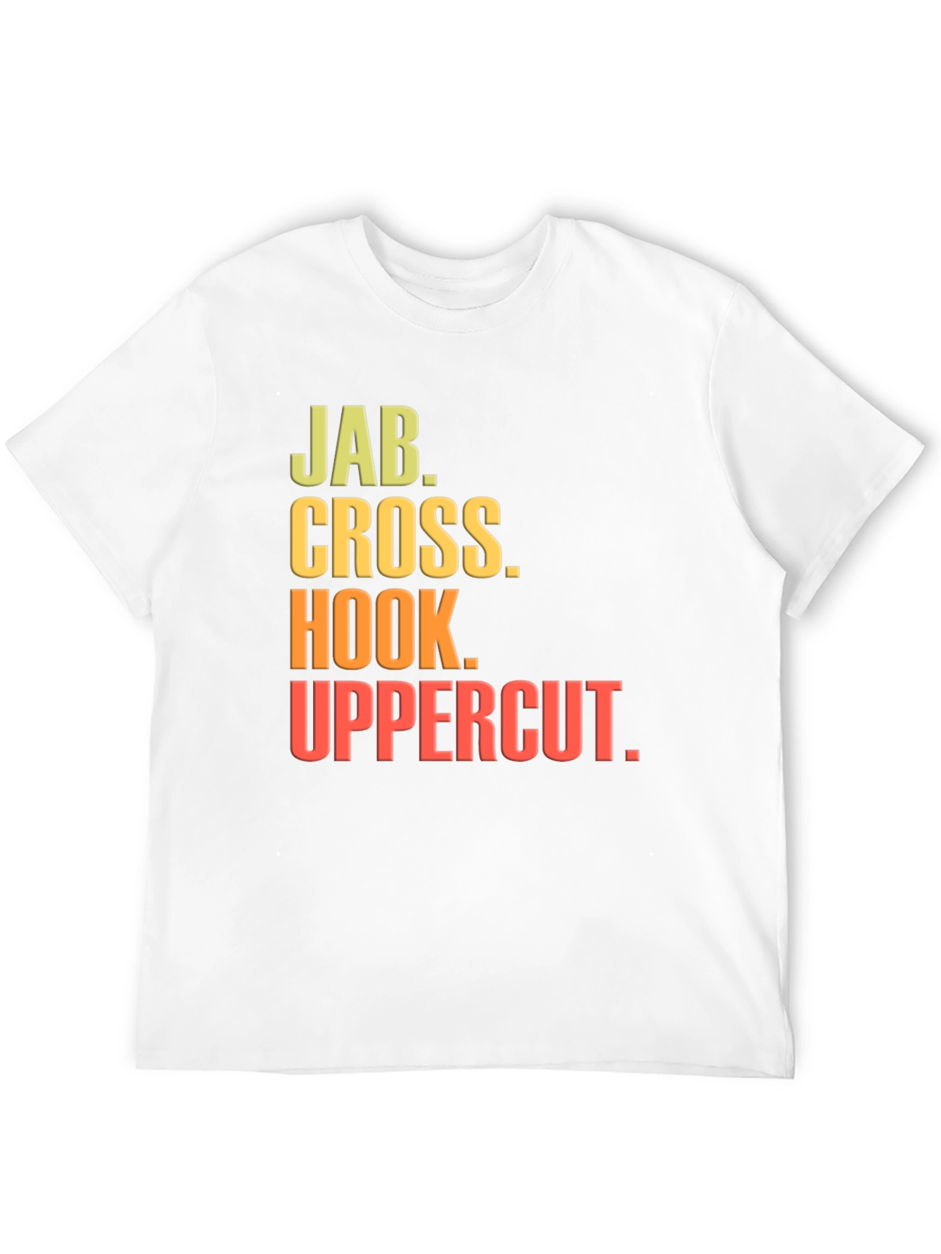Boxing Moves Black T-Shirt - Jab Cross Hook Uppercut