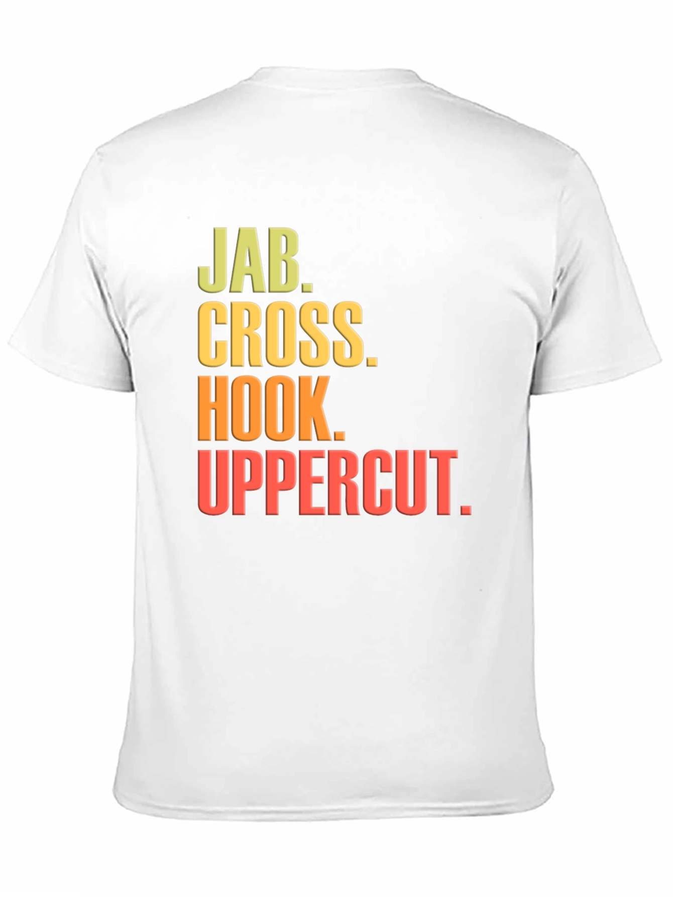 Boxing Moves Black T-Shirt - Jab Cross Hook Uppercut