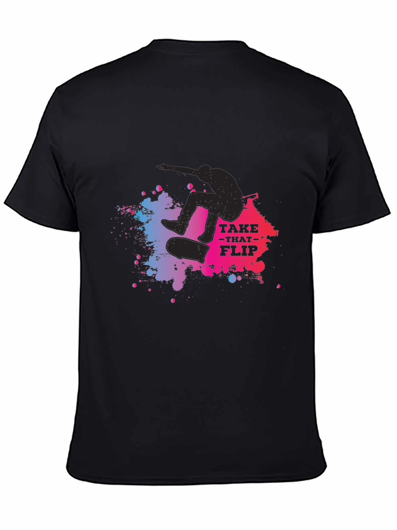 Skateboarder Graphic Tee: Take That Flip