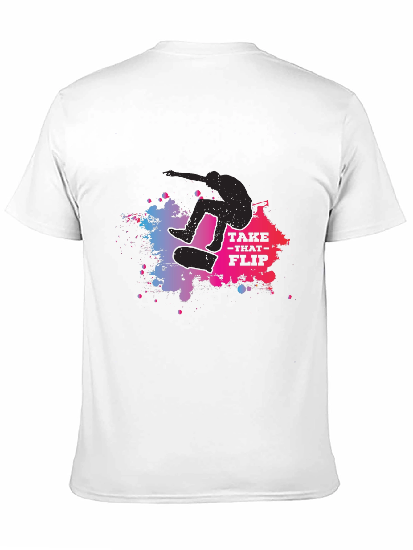 Skateboarder Graphic Tee: Take That Flip