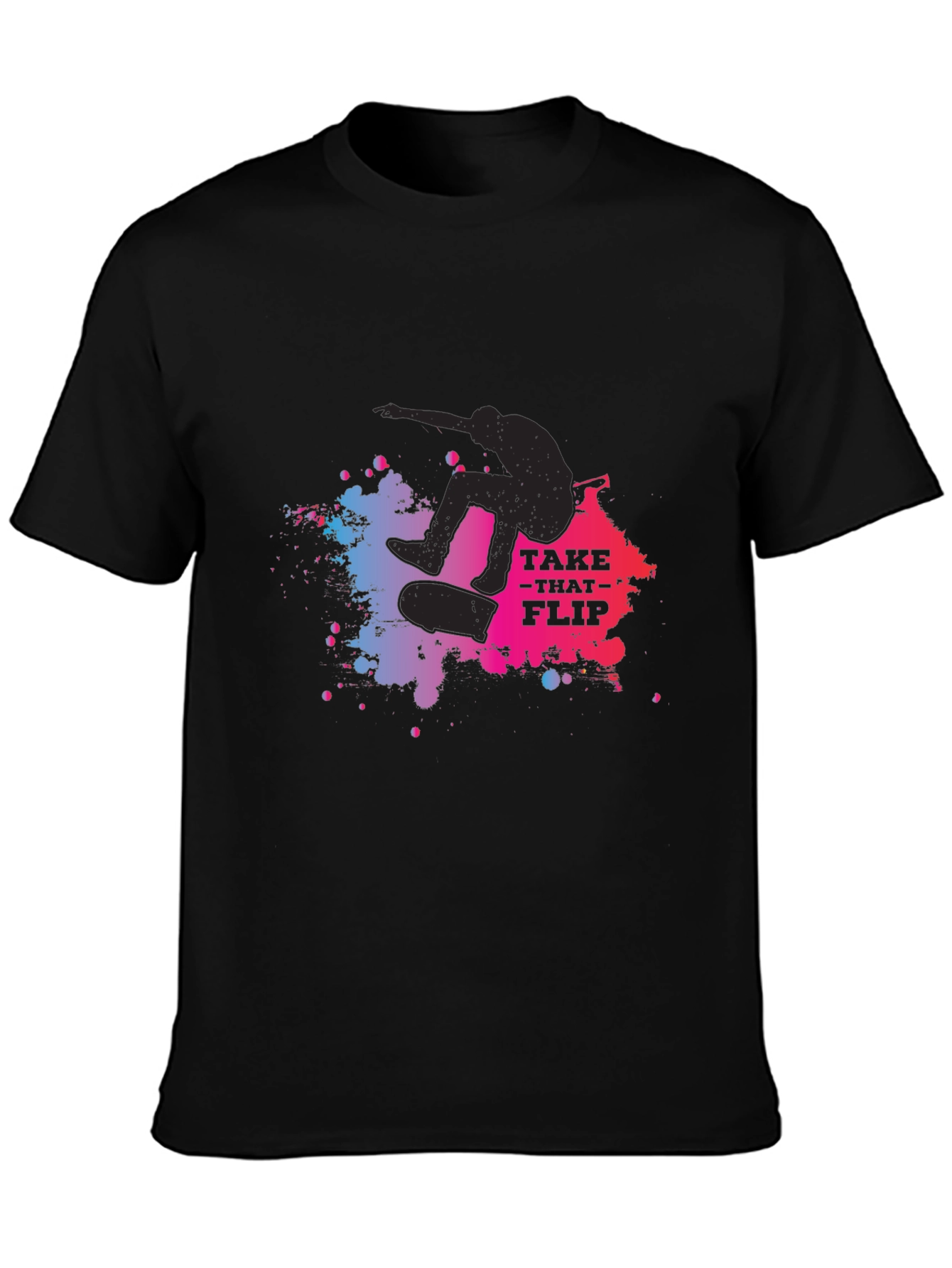 Skateboarder Graphic Tee: Take That Flip