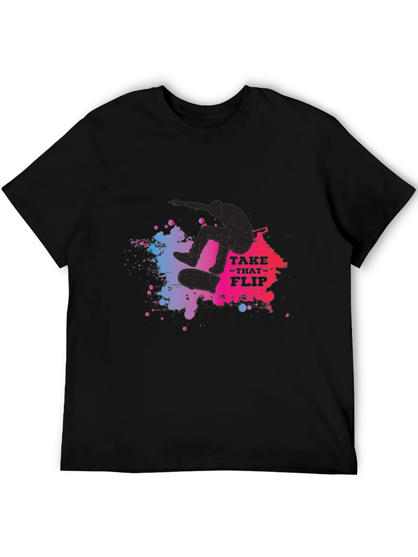 Skateboarder Graphic Tee: Take That Flip