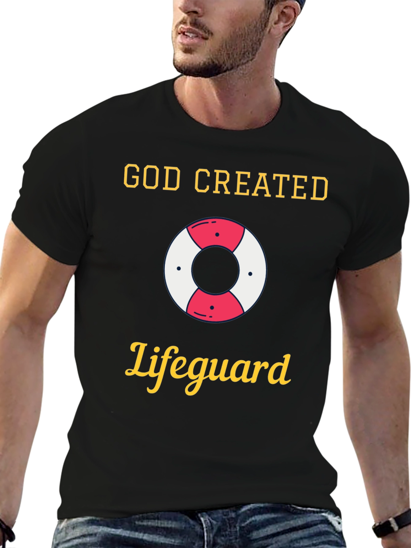 God Created Lifeguard T-Shirt
