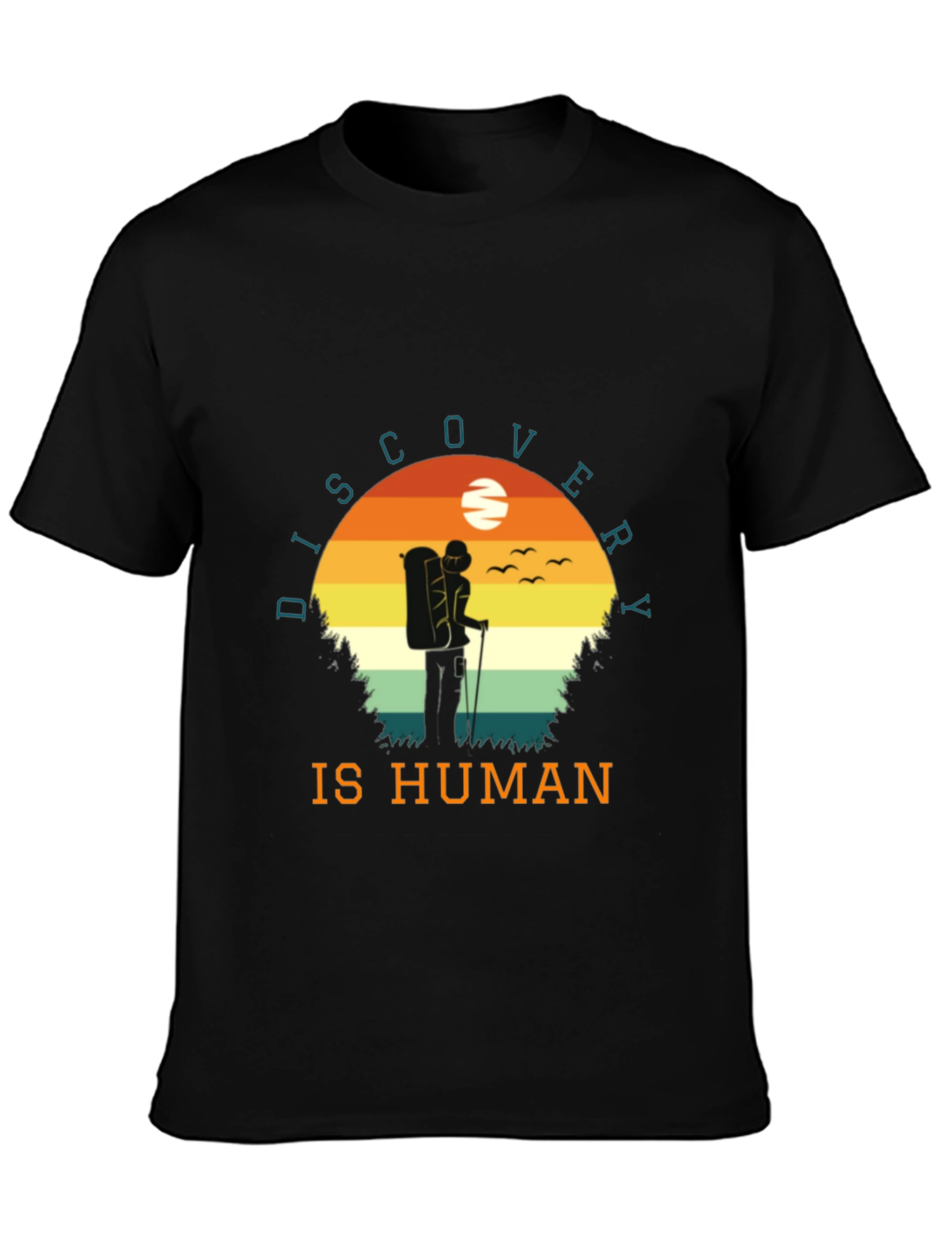 Discovery is Human Graphic Tee | Hiker T-Shirt