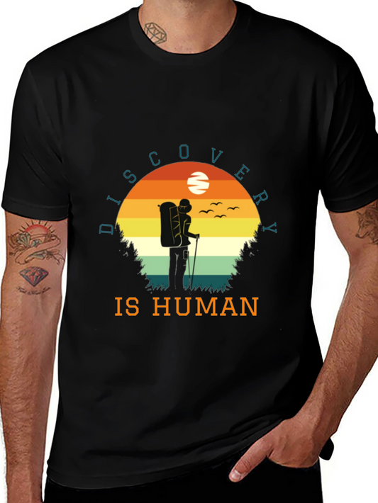 Discovery is Human Graphic Tee | Hiker T-Shirt