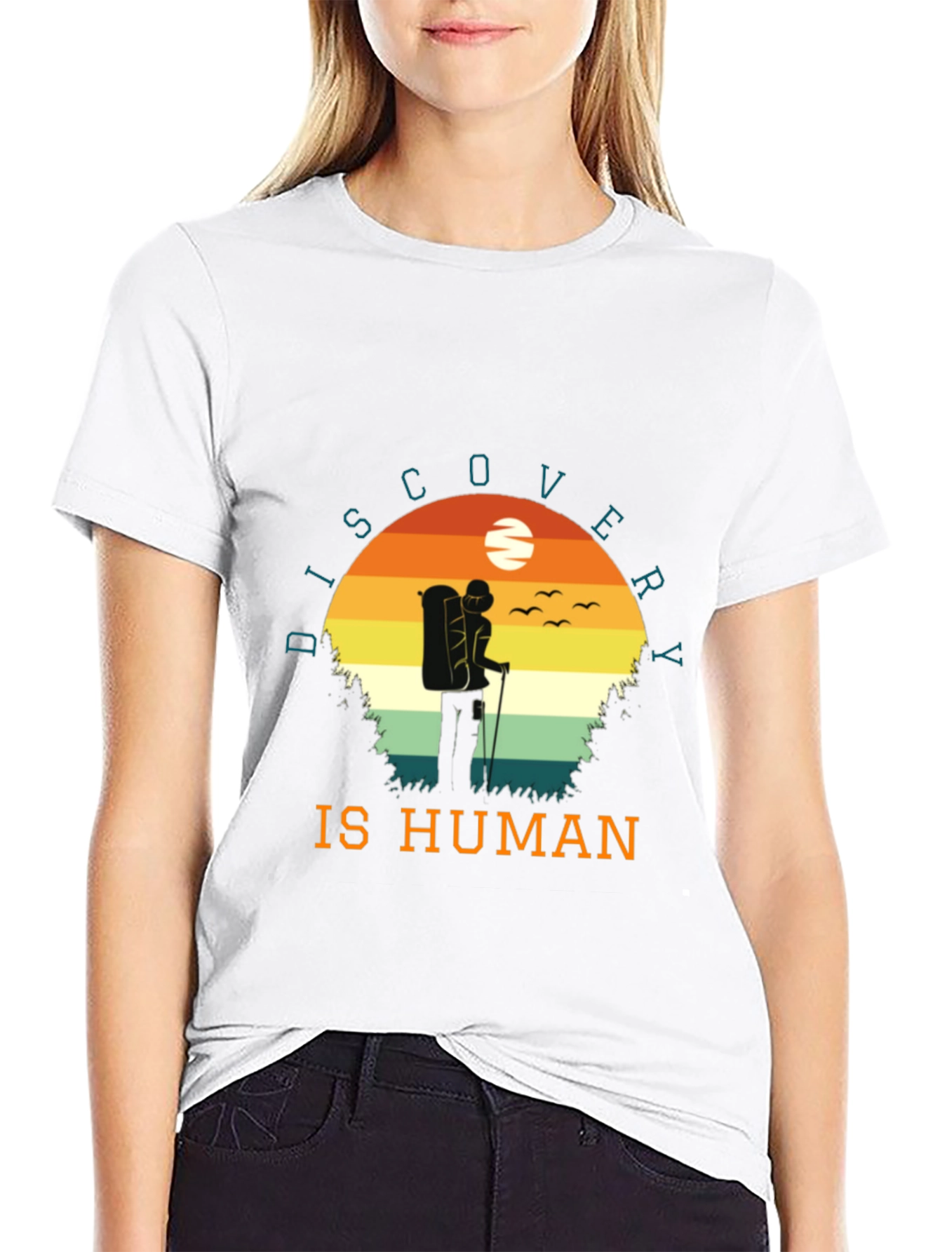 Discovery is Human Graphic Tee | Hiker T-Shirt