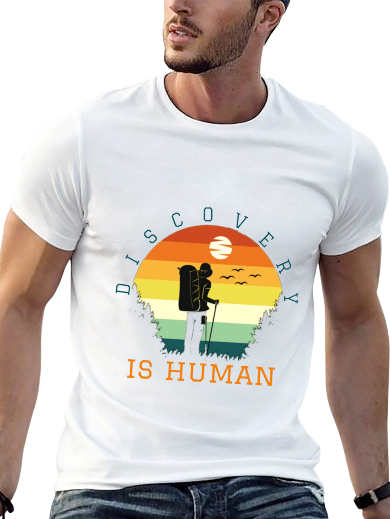 Discovery is Human Graphic Tee | Hiker T-Shirt